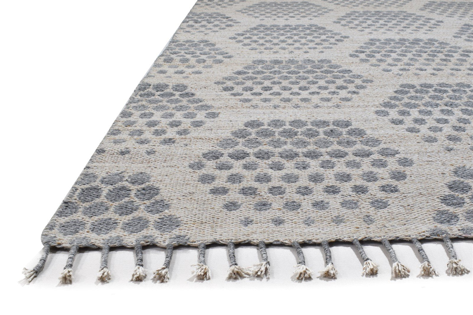 Jacquard Loom Grey Pet Yarn Rug 5X7 Modern Moroccan Geometric Room Size Carpet   7864164778133