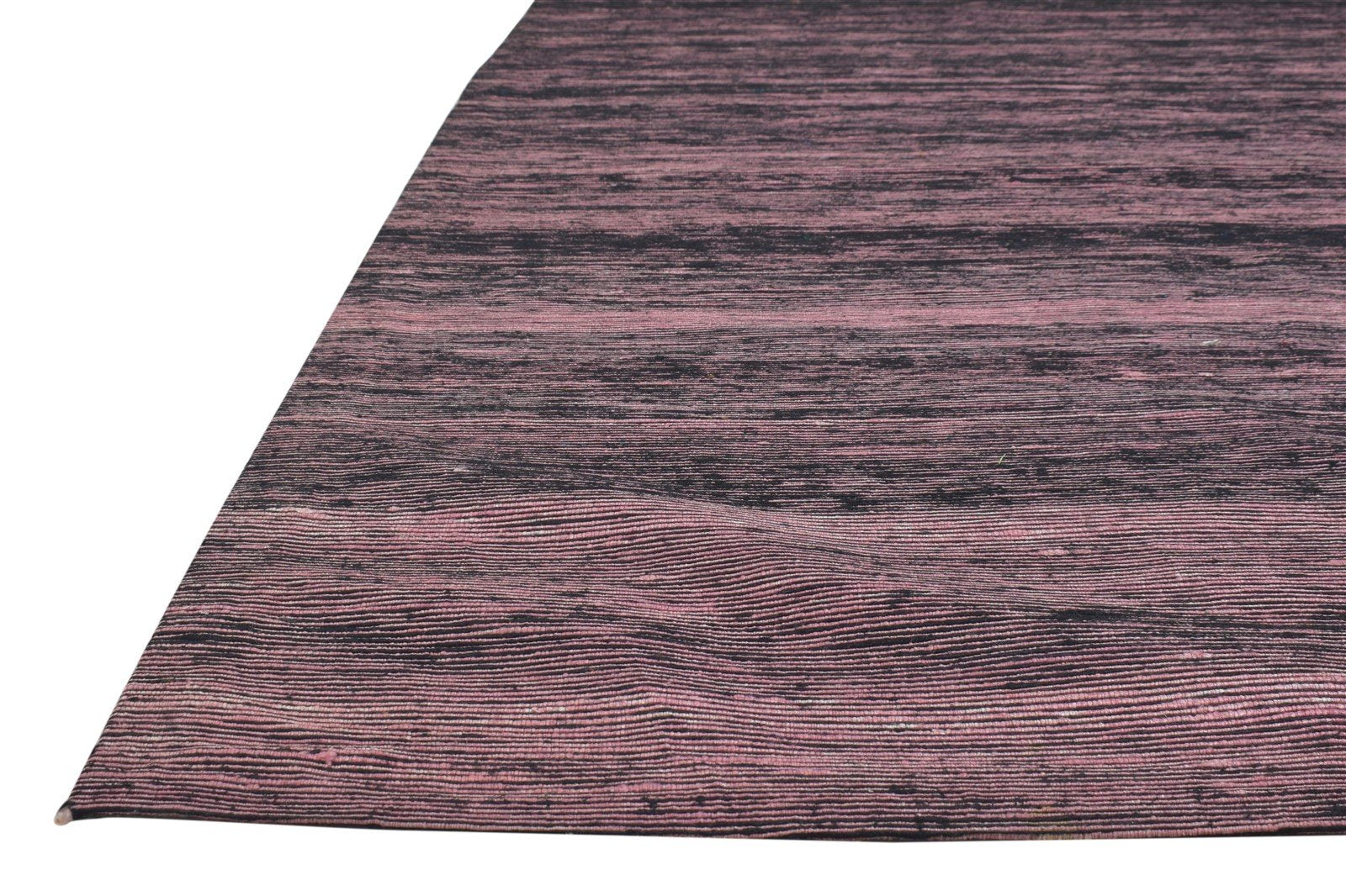 Jacquard Loom Pink Wool / Silk Rug 5X7 Modern Bohemian Solid Room Size Carpet   7864177426581