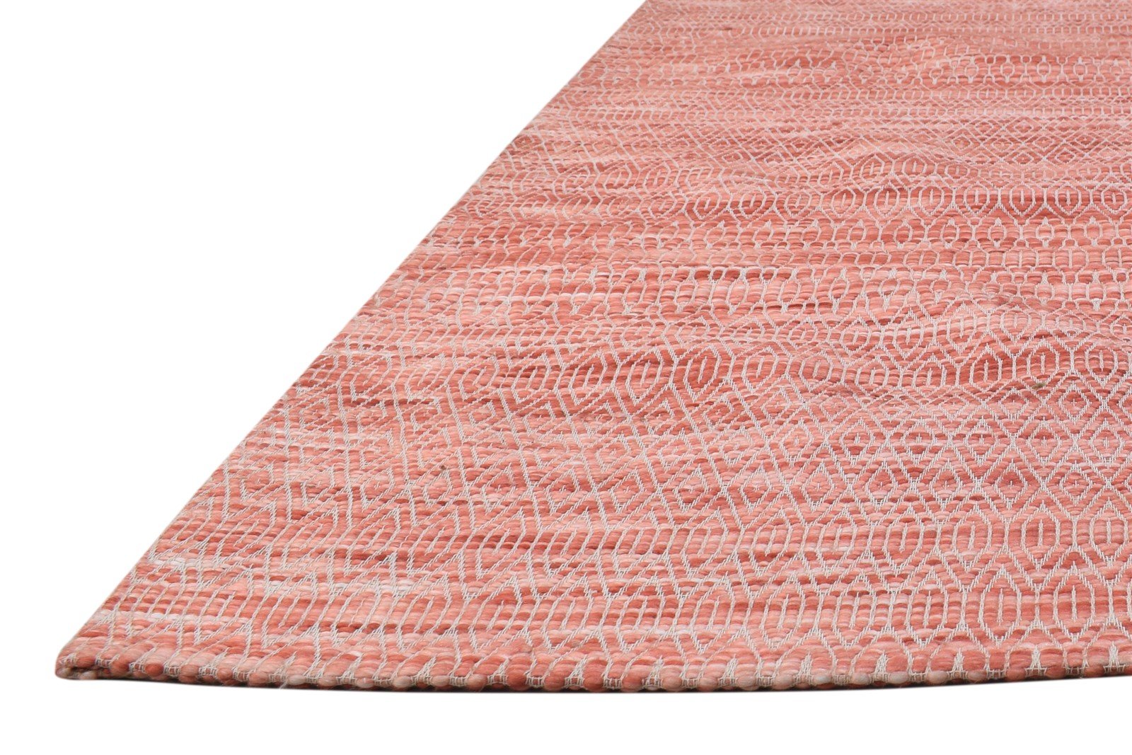 Jacquard Loom Red Wool Rug 5' X 7' Modern Bohemian Solid Room Size Carpet   7864465916053