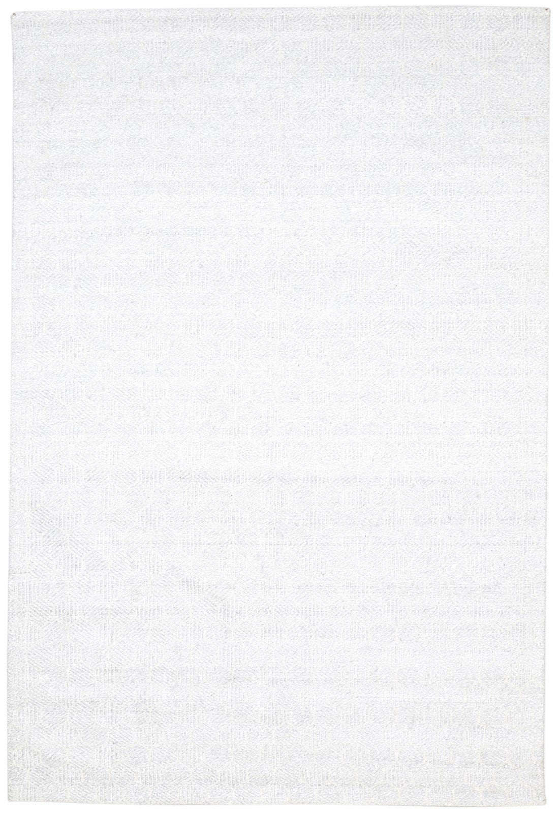 Jacquard Loom Silver Silk Rug 5X7 Modern Scandinavian Geometric Room Size Carpet   7864472043669
