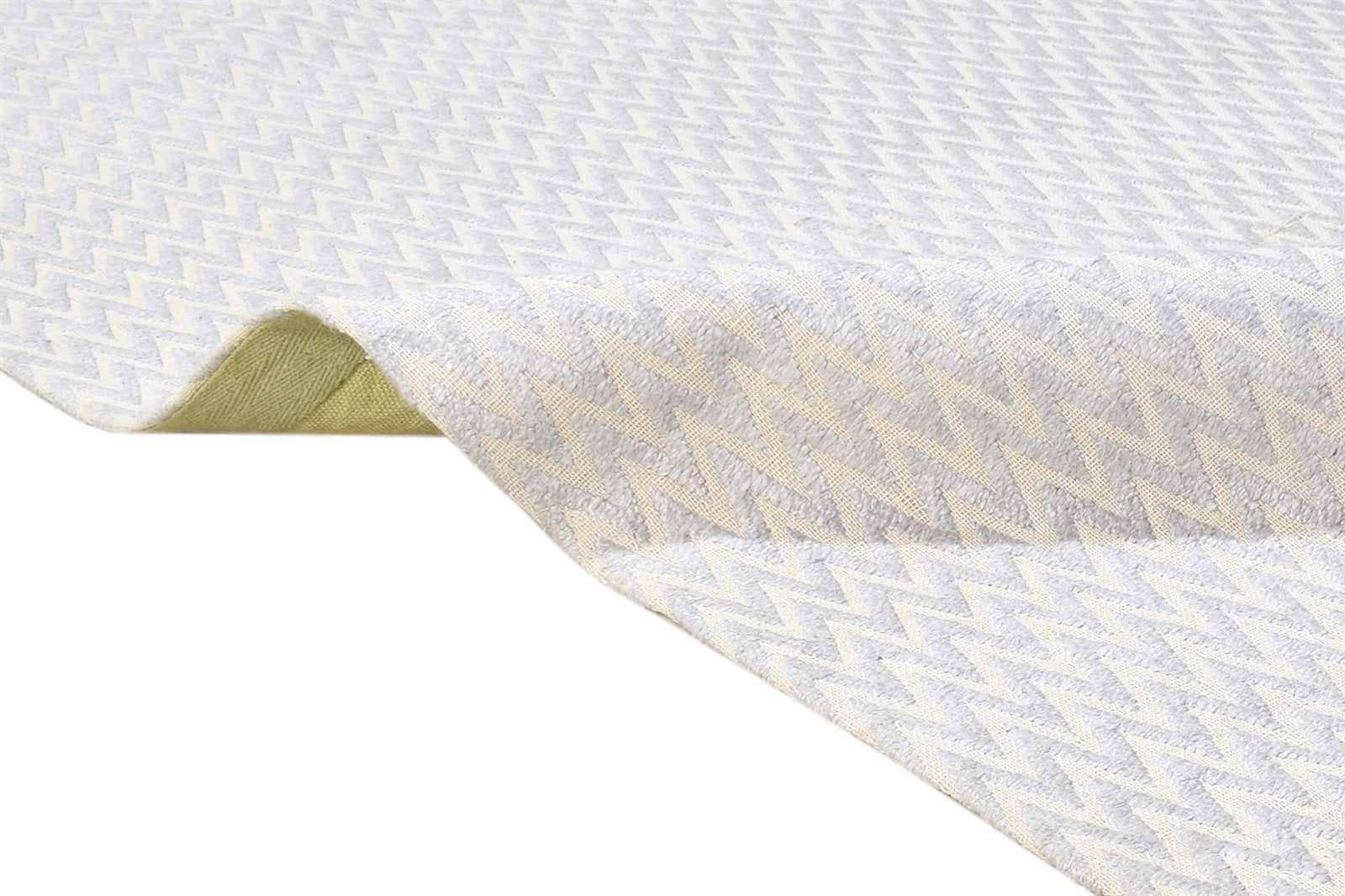 Merrielle Jacquard Silver Rug 5X7 Modern Jacquard Loom Scandinavian Chevron   7864464179349