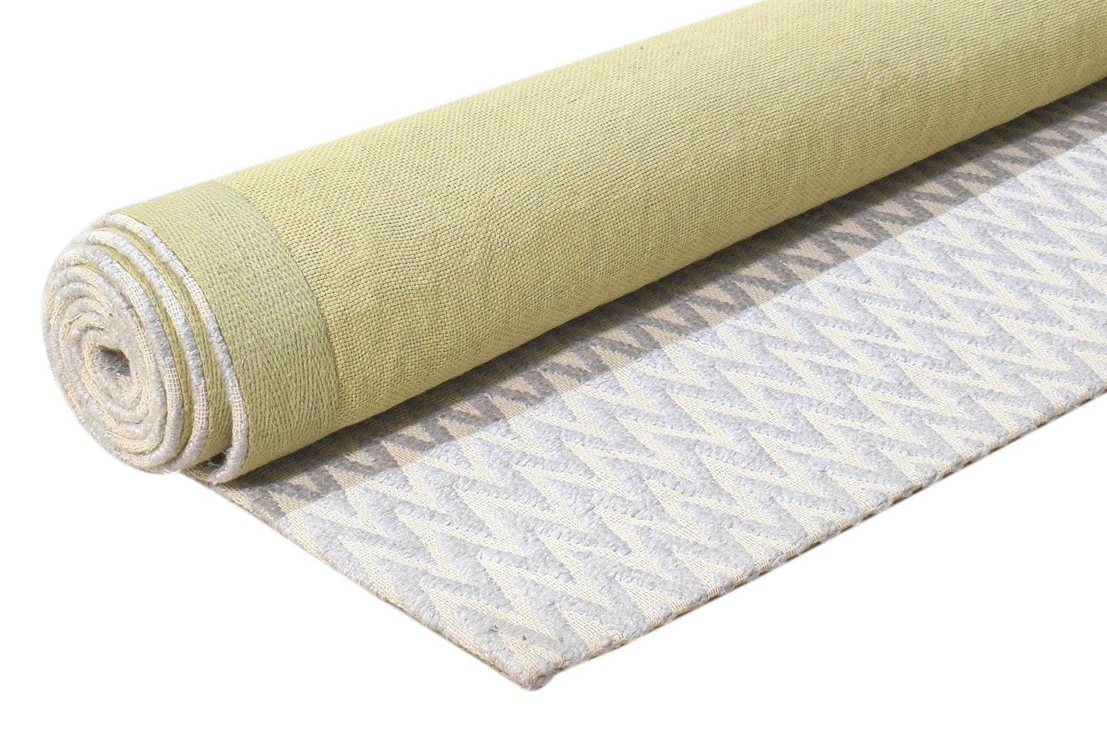 Merrielle Jacquard Silver Rug 5X7 Modern Jacquard Loom Scandinavian Chevron   7864464179349