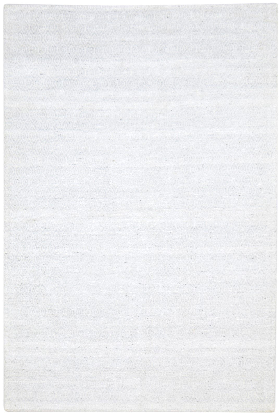 Jacquard Silver Rug 5X8 Modern Jacquard Loom Scandinavian Diamond Room Size   7864456741013