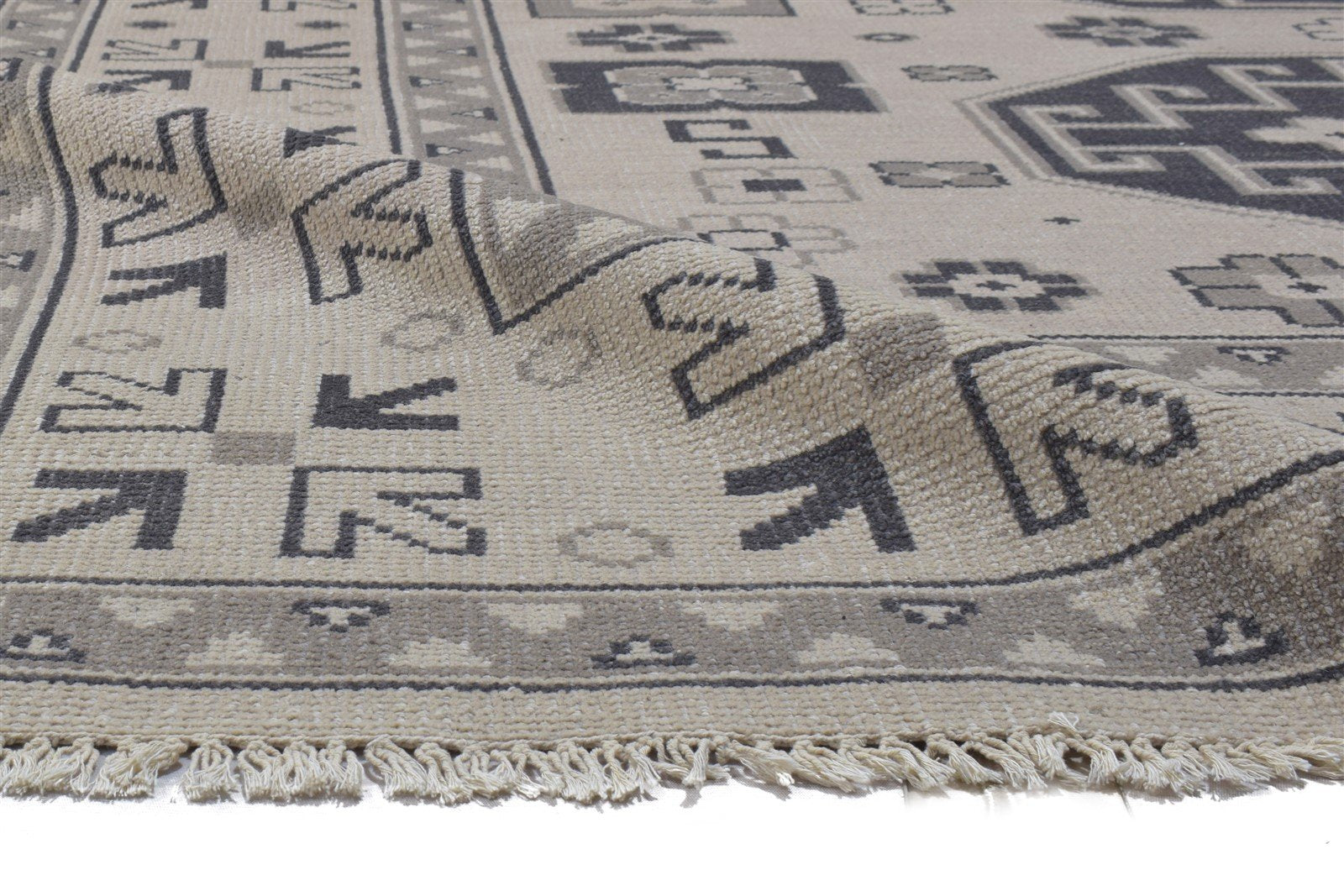 Jane Hand Knotted Sand Wool Rug 8' X 10' Persian Khotan Oriental   7864176410773