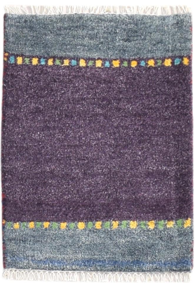 100% Wool Purple Rug 1X2 Tribal Hand Knotted Gabbeh Southwestern Small