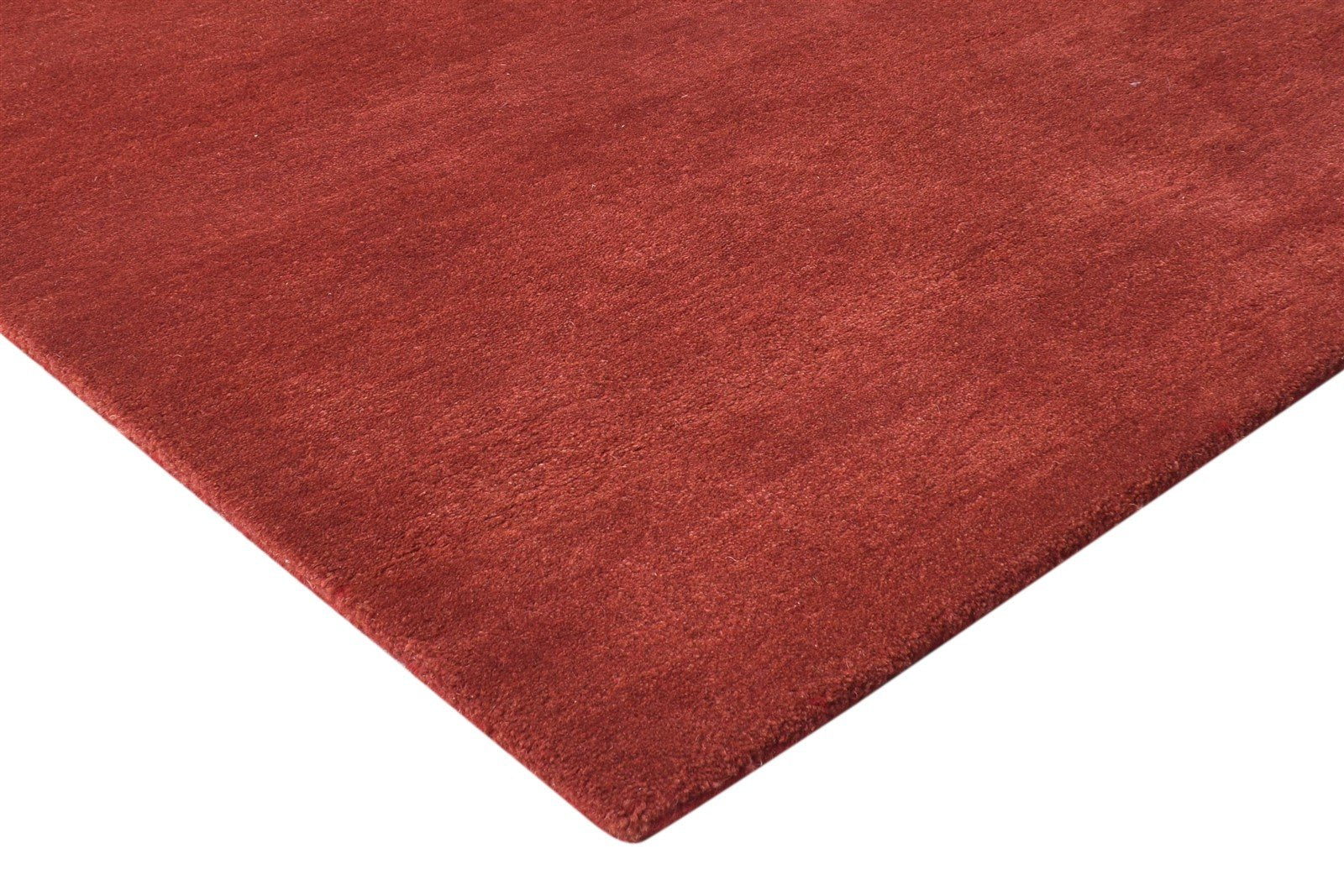 Janka Wine Wool Rug 5' X 8' Modern Hand Tufted Scandinavian Solid   7865128222869