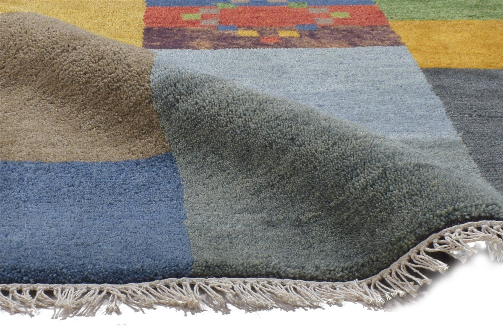 Jaymee Hand Knotted Multi Color Wool Rug 2'6 X 5' Persien Gabbeh Tribal   7864316723349