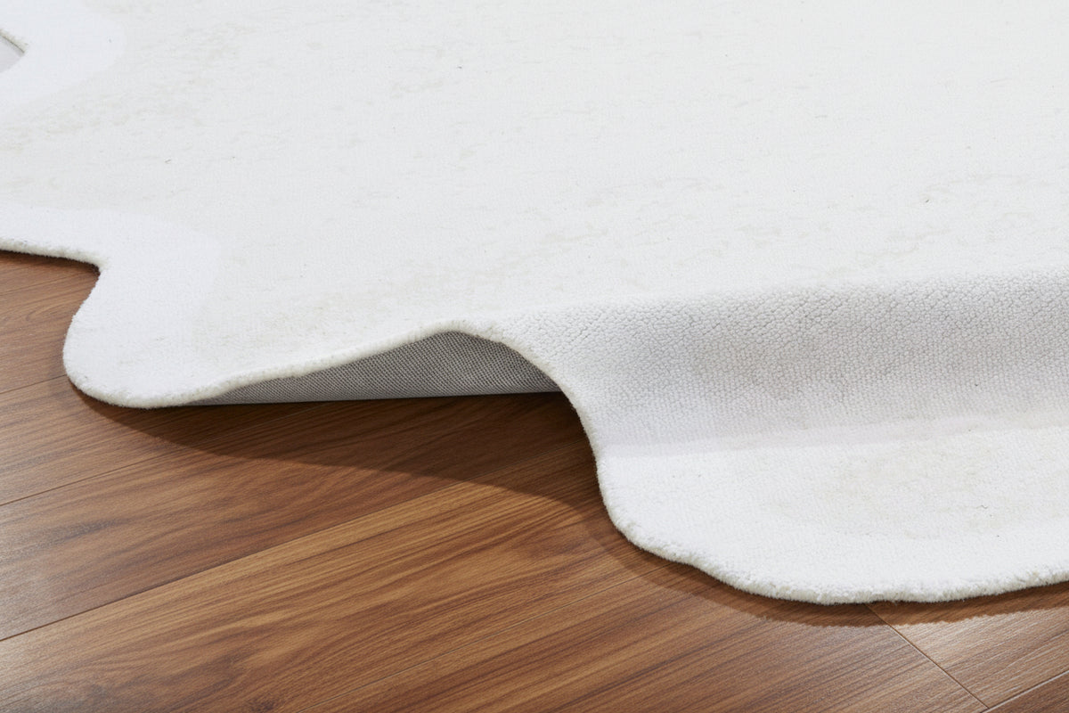 Joie Cloud Handmade White Kids Area Rug – Playroom Soft Nursery Rug   9126192087189