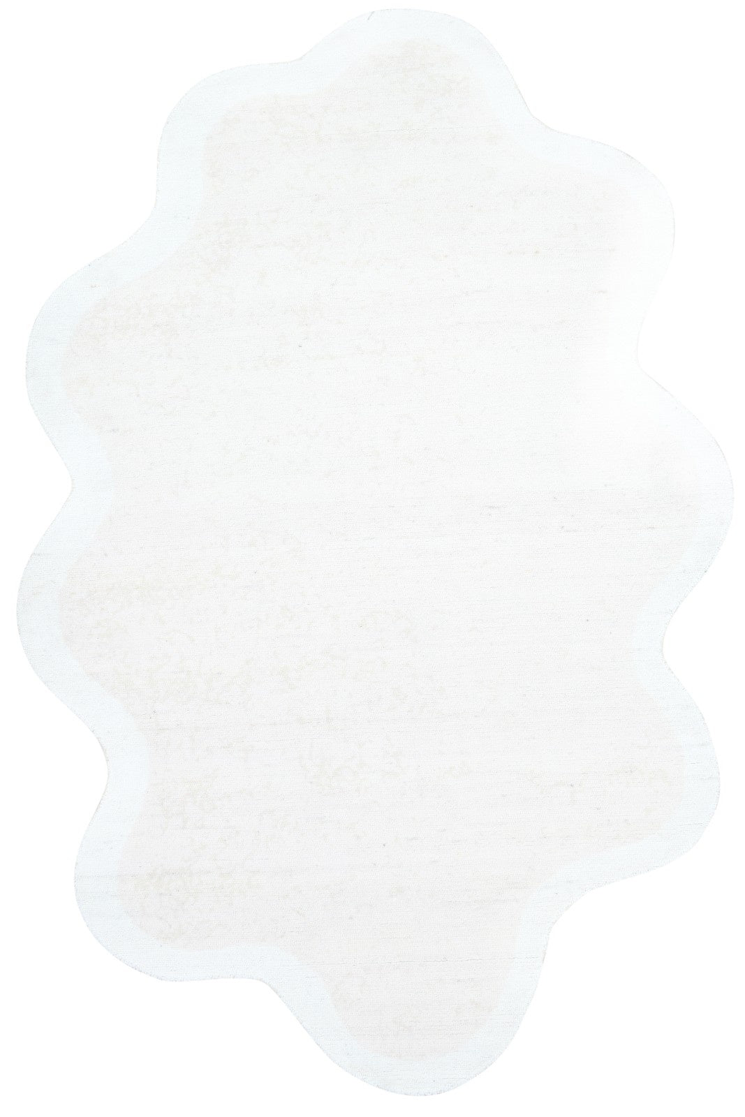 Joie Cloud Handmade White Kids Area Rug – Playroom Soft Nursery Rug   9126192087189