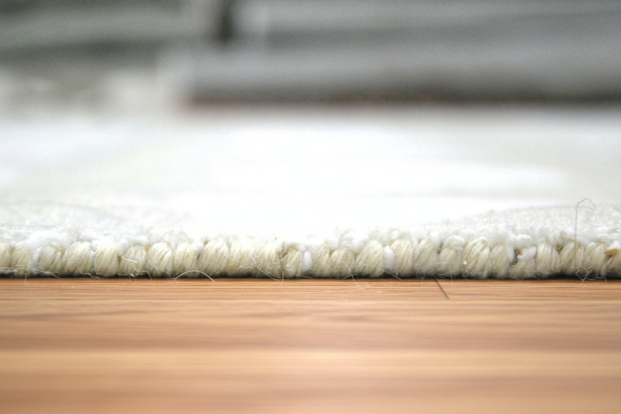 Juni Polka Dot Silver Handmade Kids Nursery Plush Soft Rug   9014489743509