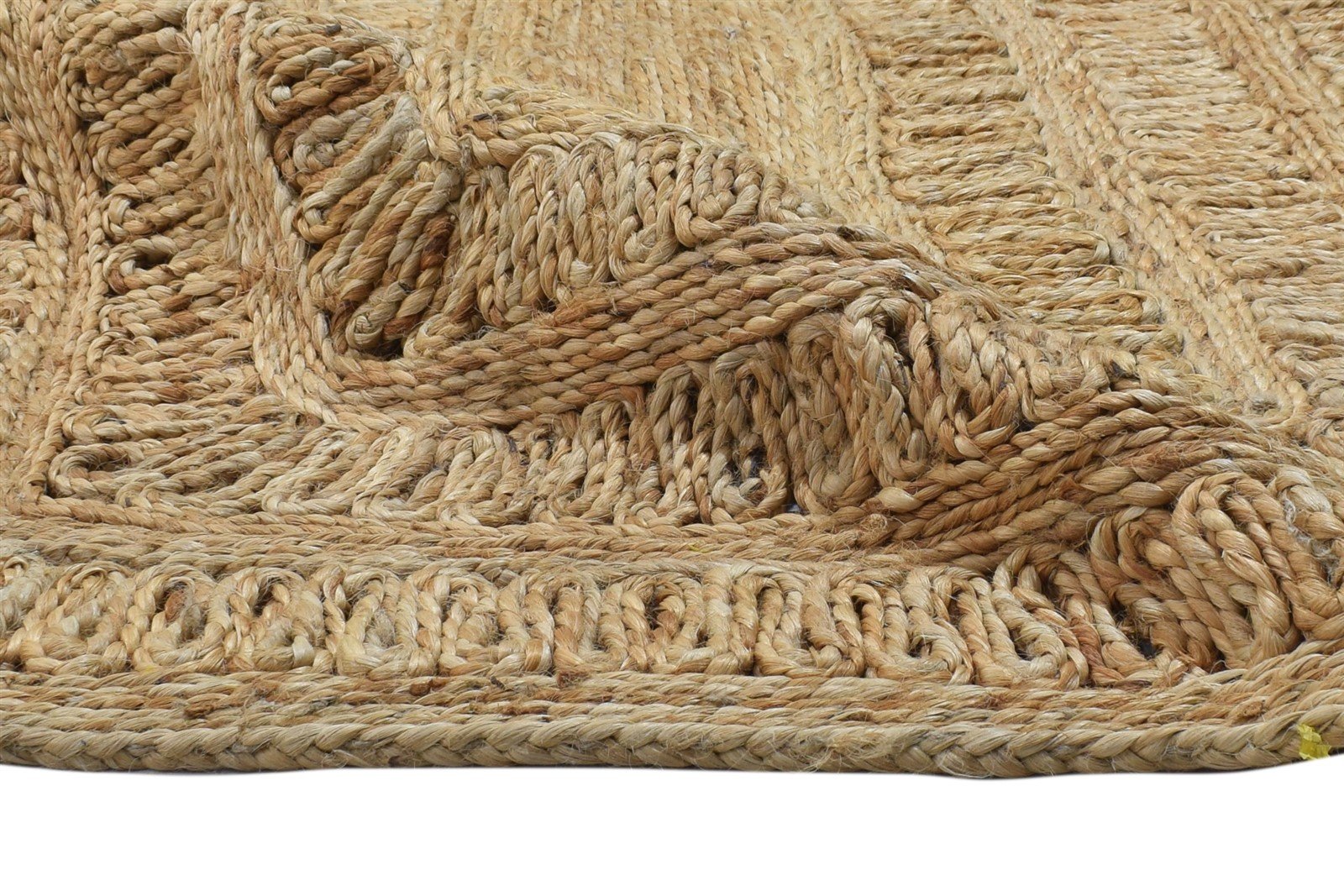 Jute Beige Rug 3' X 9' Modern Hand Woven Scandinavian Solid Room Size Runner   7864311709845