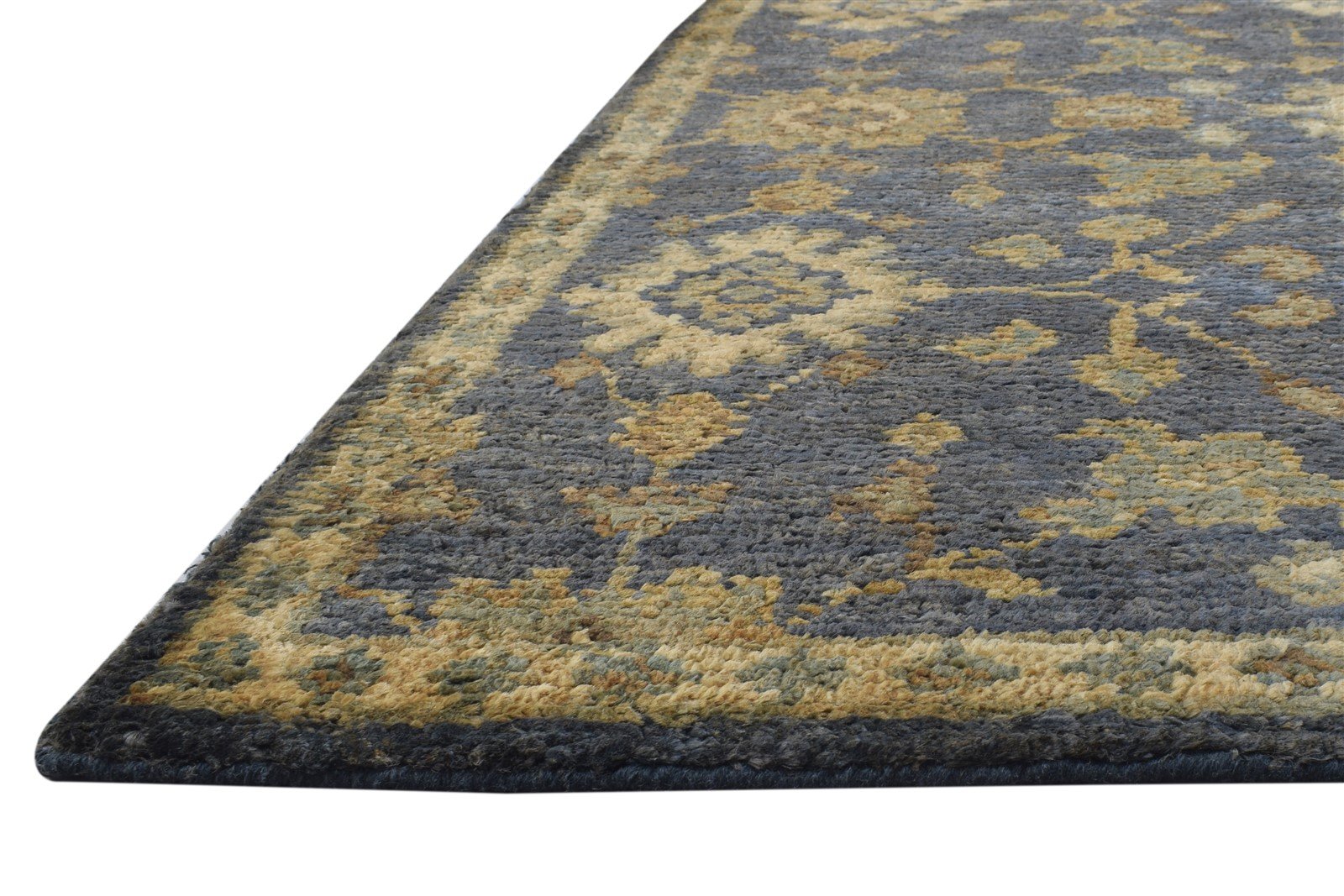 Jute Black Rug 5' X 8' Persian Hand Knotted Oushak Oriental Room Size Carpet   7864407031957