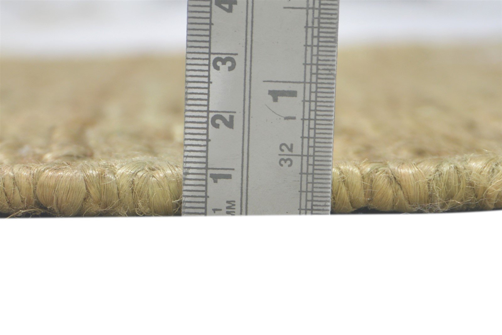 Jute Brown Rug 2' X 3' Modern Hand Knotted Scandinavian Solid Small Carpet   7860703428757