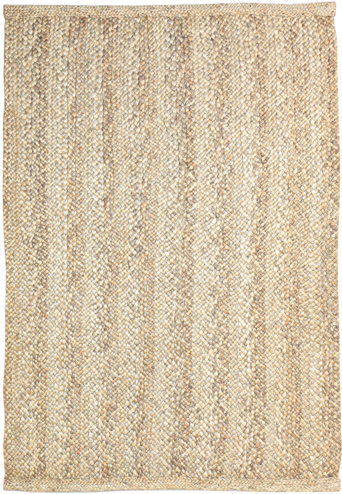 Jute Brown Rug 5' X 7' Modern Hand Woven Scandinavian Solid Room Size Carpet   7864963006613