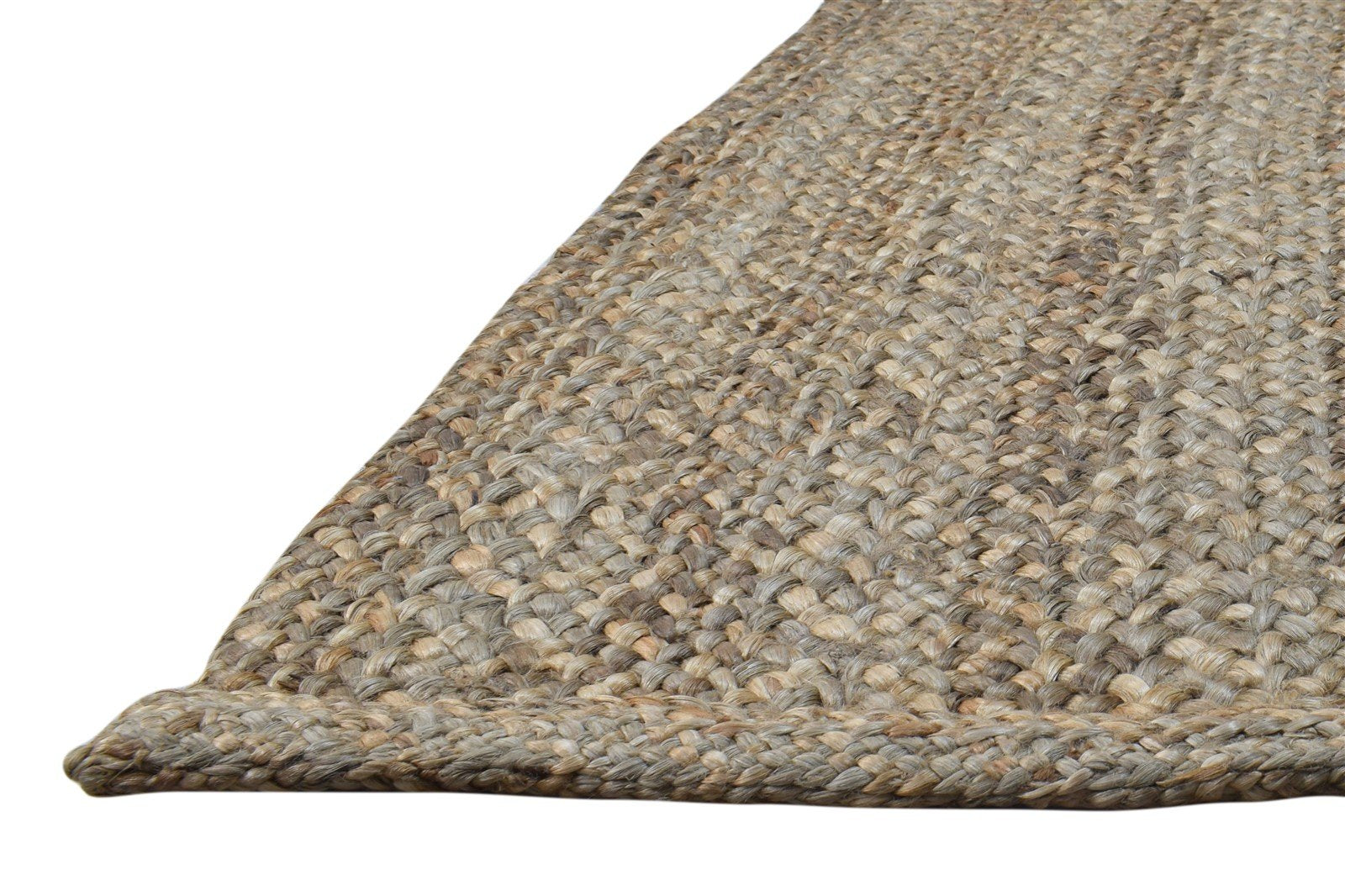 Jute Brown Rug 5' X 7' Modern Hand Woven Scandinavian Solid Room Size Carpet   7864963006613