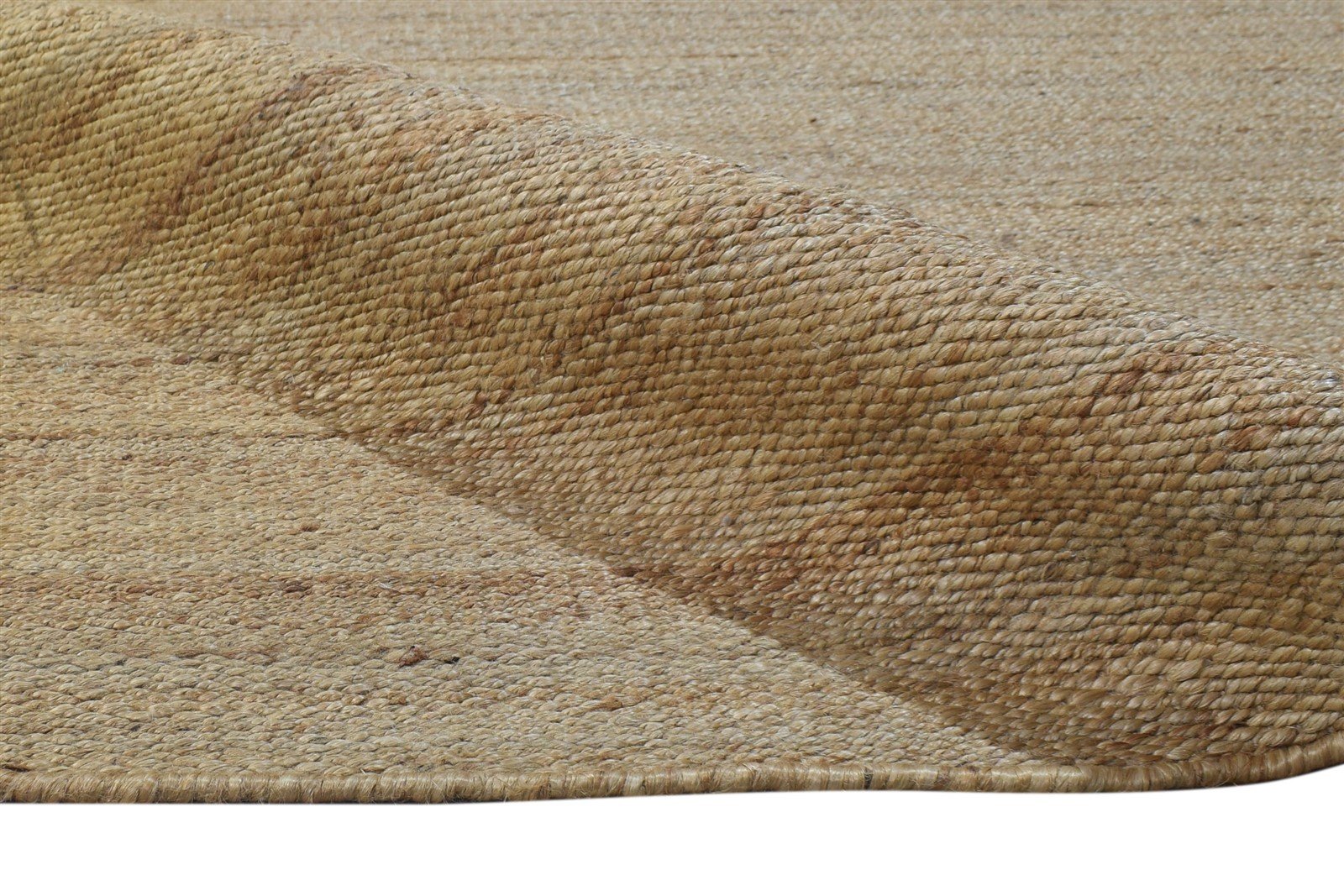 Jute Brown Rug 9' X 12' Modern Hand Woven Scandinavian Solid Extra Large Carpet   7864935284885