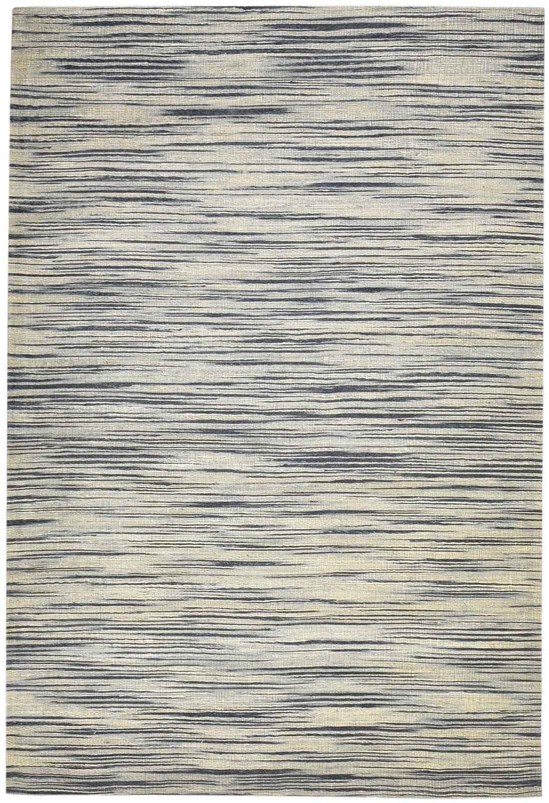 Jute Charcoal Rug 5X8 Modern Jacquard Loom Bohemian Abstract Room Size Carpet   7864472666261
