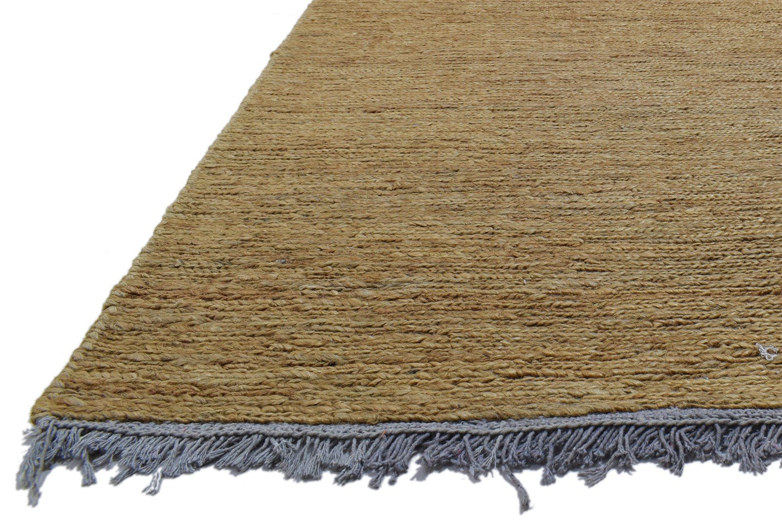 Jute Gold Rug 5' X 8' Modern Hand Knotted Scandinavian Solid Room Size Carpet   7860699234453
