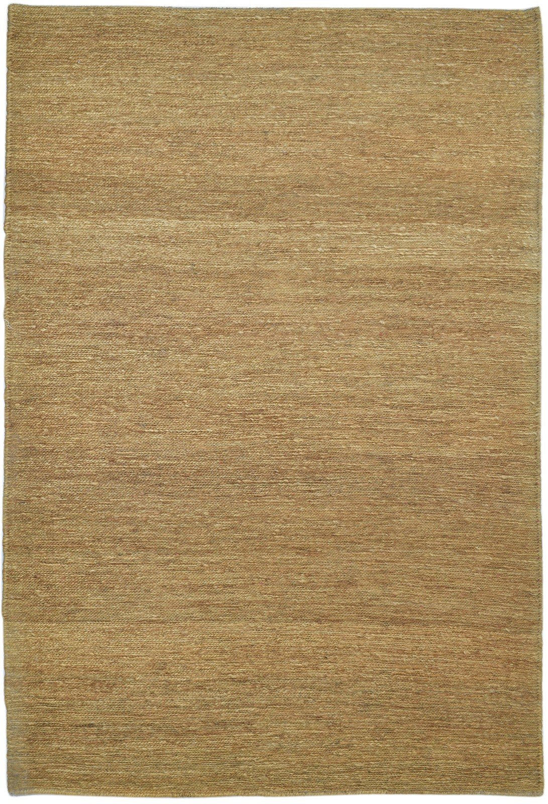 Jute Gold Rug 5' X 8' Modern Hand Knotted Scandinavian Solid Room Size Carpet   7860699660437