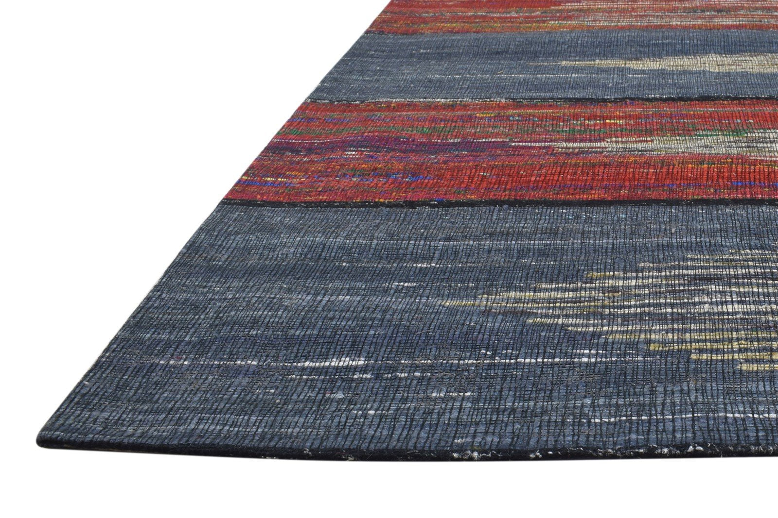 Jute Multi Color Rug 5' X 7' Modern Jacquard Loom Indian Ikat Room Size Carpet   7864468734101