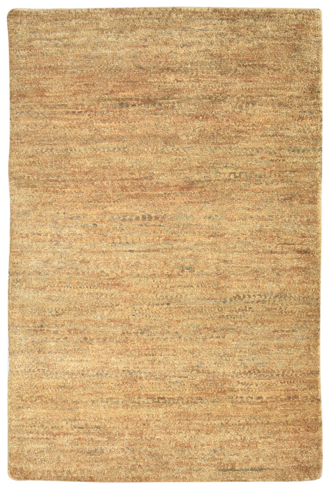 Jute Rust Rug 5' X 8' Modern Hand Knotted Scandinavian Solid Room Size Carpet   7864404050069