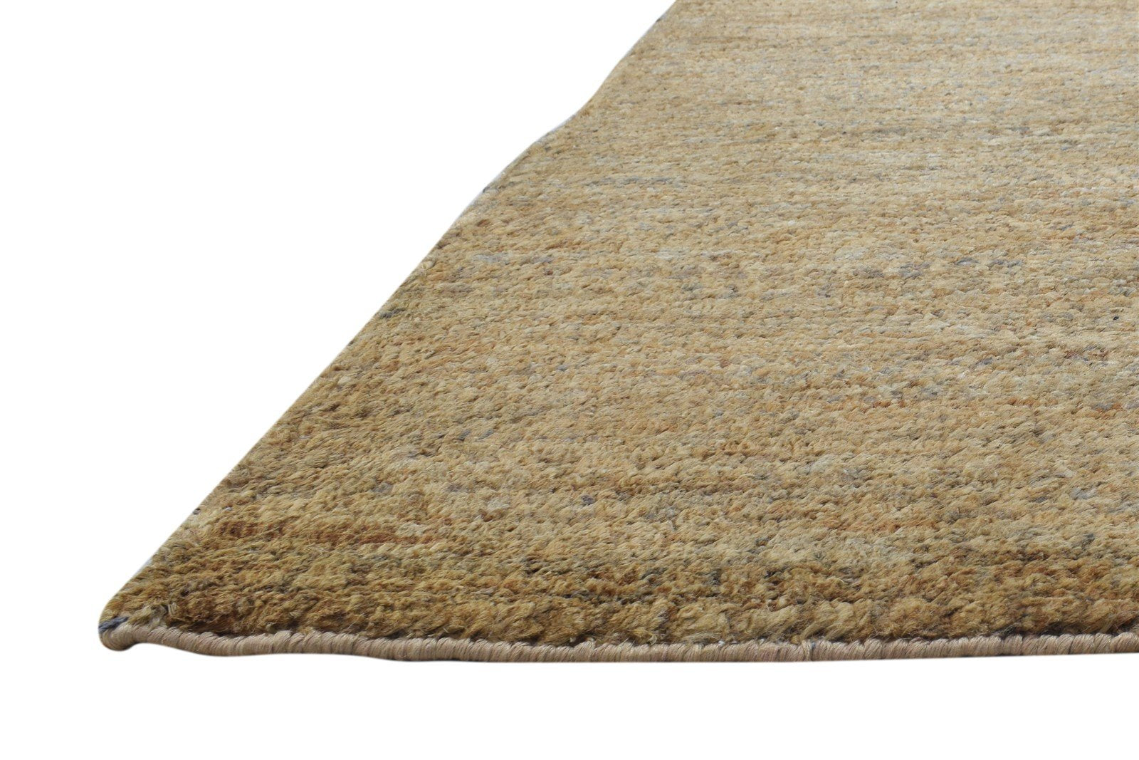 Jute Rust Rug 5' X 8' Modern Hand Knotted Scandinavian Solid Room Size Carpet   7864404050069