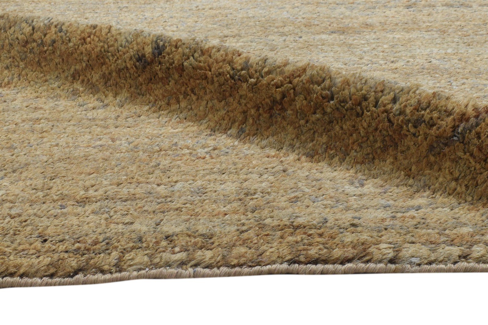 Jute Rust Rug 5' X 8' Modern Hand Knotted Scandinavian Solid Room Size Carpet   7864404050069