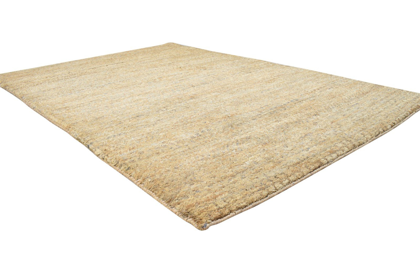 Jute Rust Rug 5' X 8' Modern Hand Knotted Scandinavian Solid Room Size Carpet   7864404050069