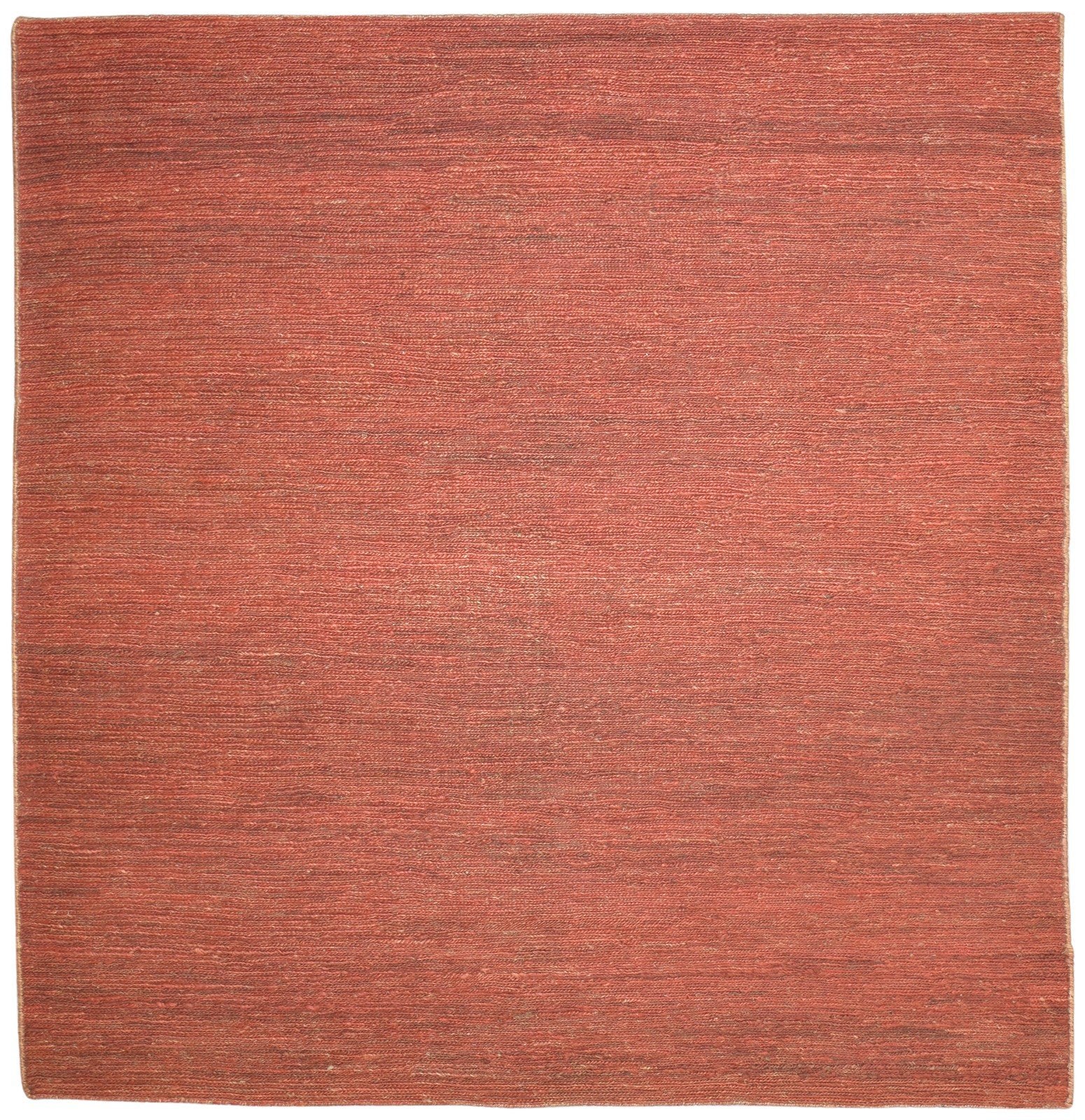 Jute Rust Rug 8' X 8' Modern Braided Bohemian Solid Large Carpet   7864917983381