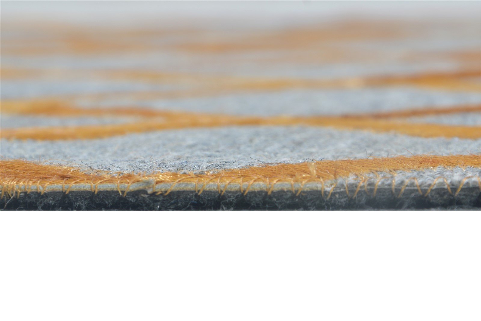 Kissie Leather / Cotton Orange Rug 3X9 Modern Hand Woven Moroccan Trellis   7864436621461
