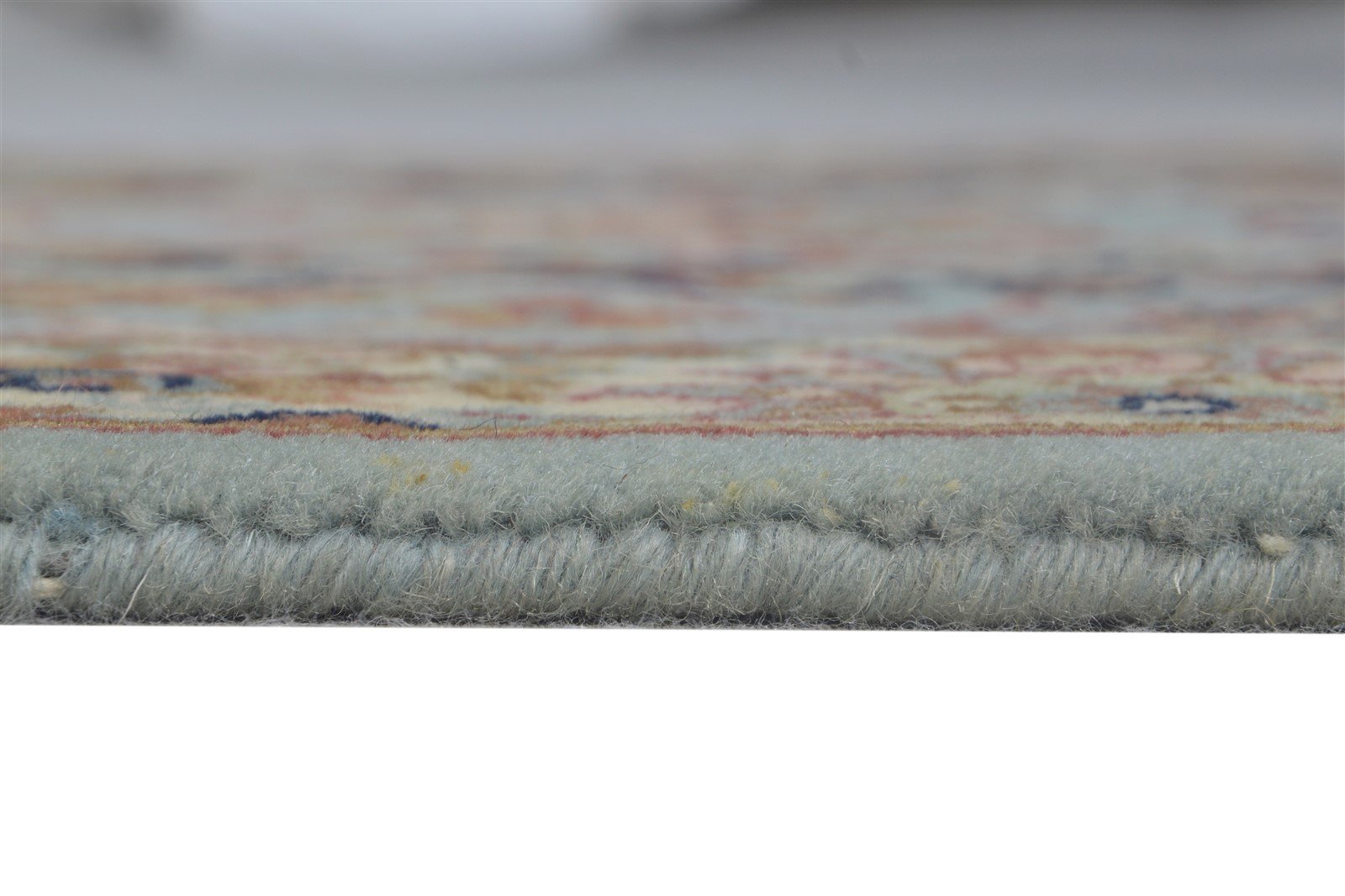 Leanora Wool Blue Rug 2'6 X 5' Persian Hand Knotted Kashan Oriental   7864668192917