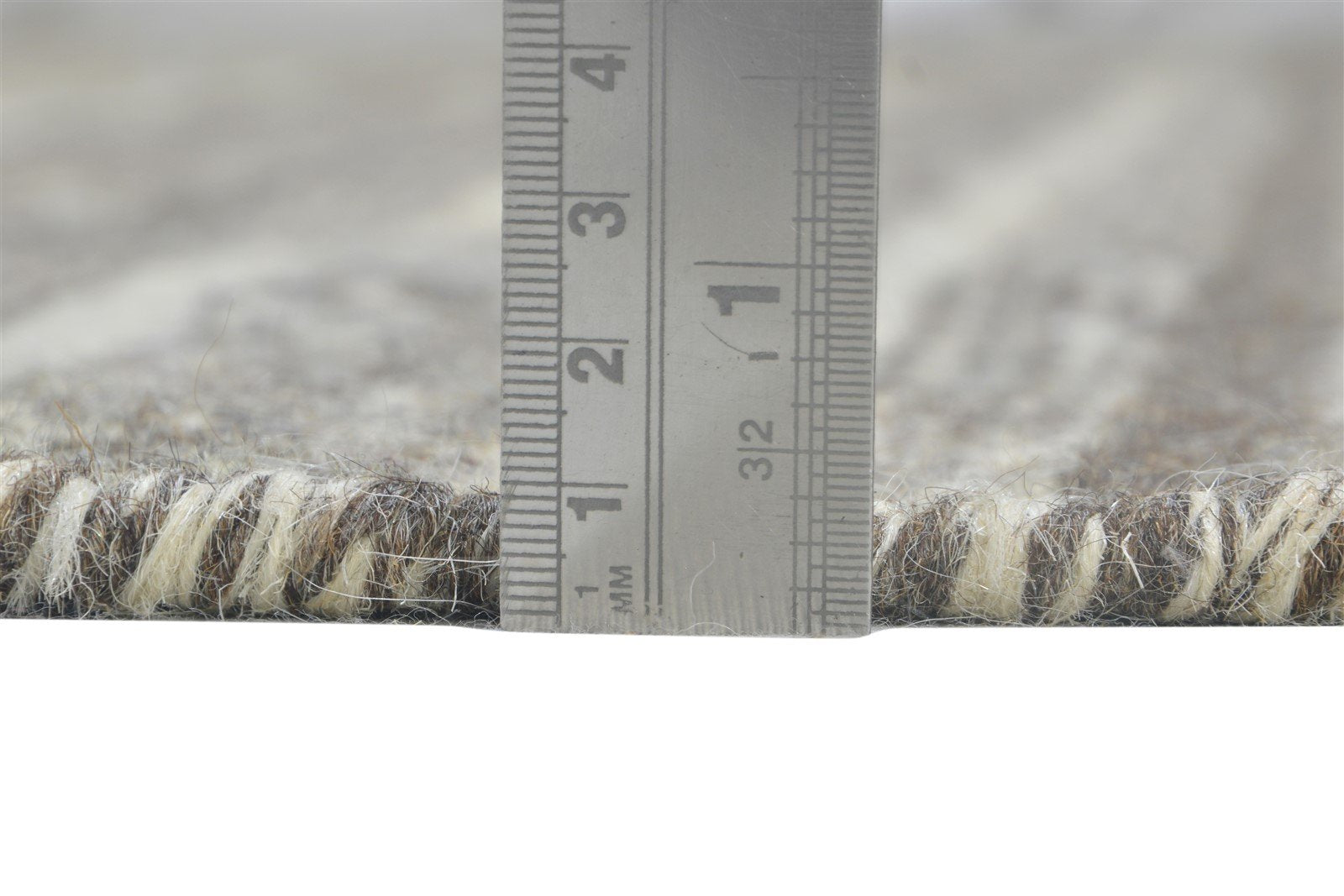 Liane Wool Brown Rug 7' X 7' Modern Dhurrie Scandinavian Tribal   7864935776405