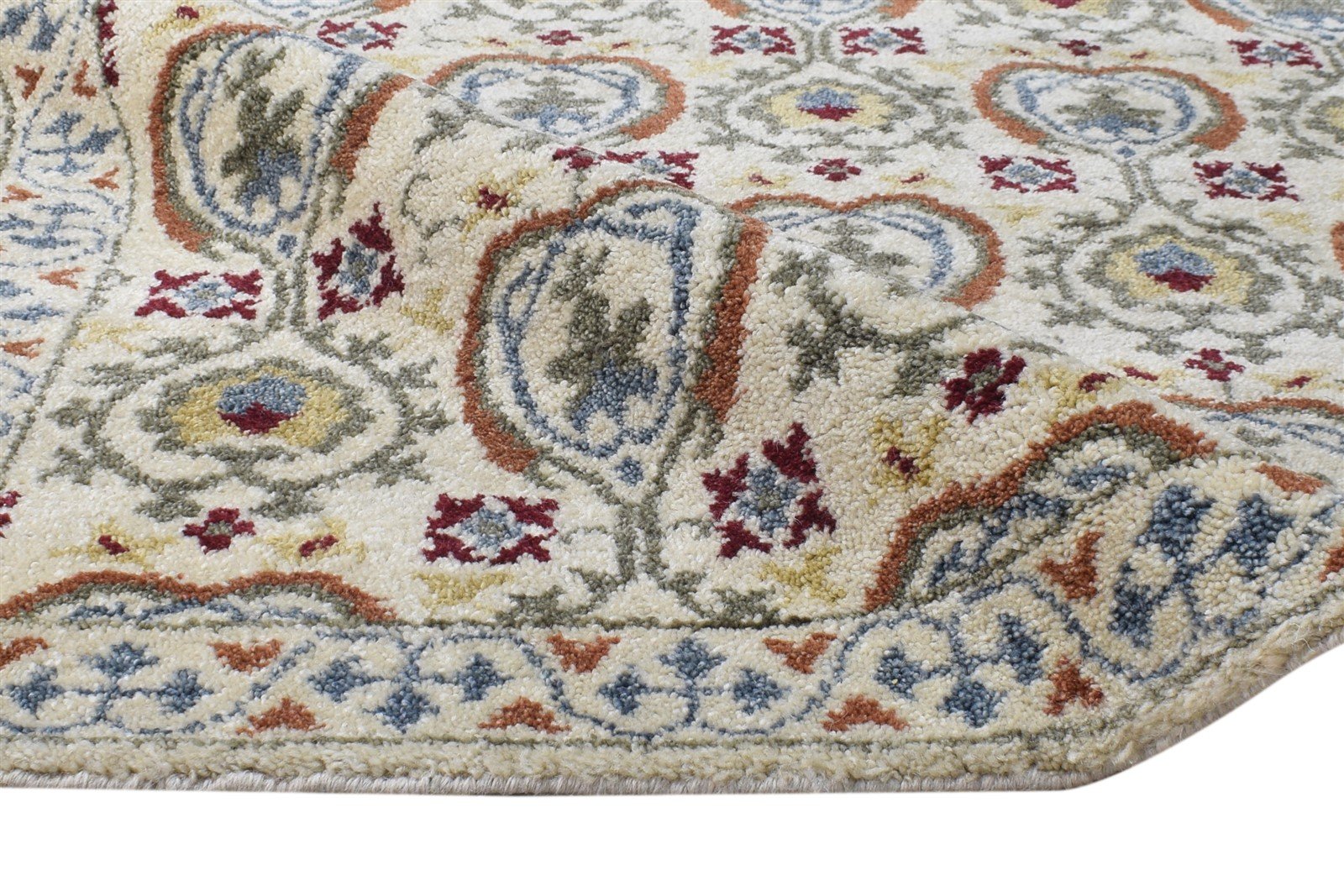 Lorene 4' X 6' Rug Wool Beige Persian Hand Knotted Kashan Oriental   7865114919061