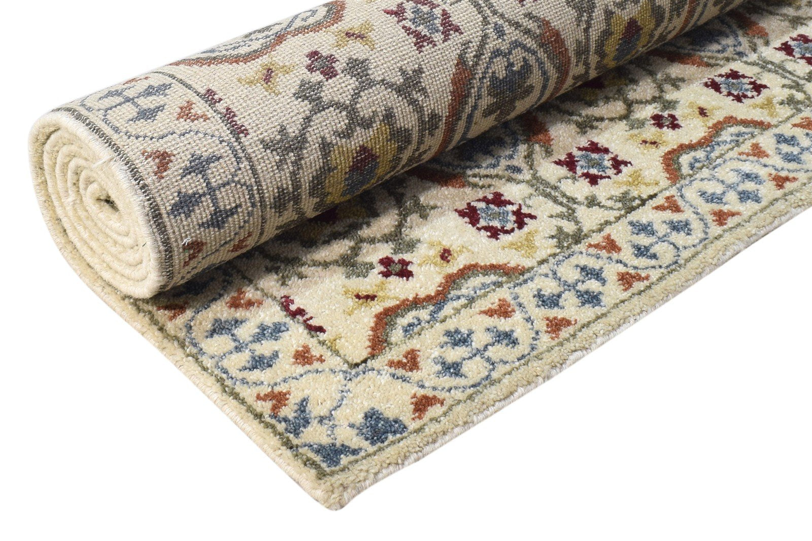 Lorene 4' X 6' Rug Wool Beige Persian Hand Knotted Kashan Oriental   7865114919061