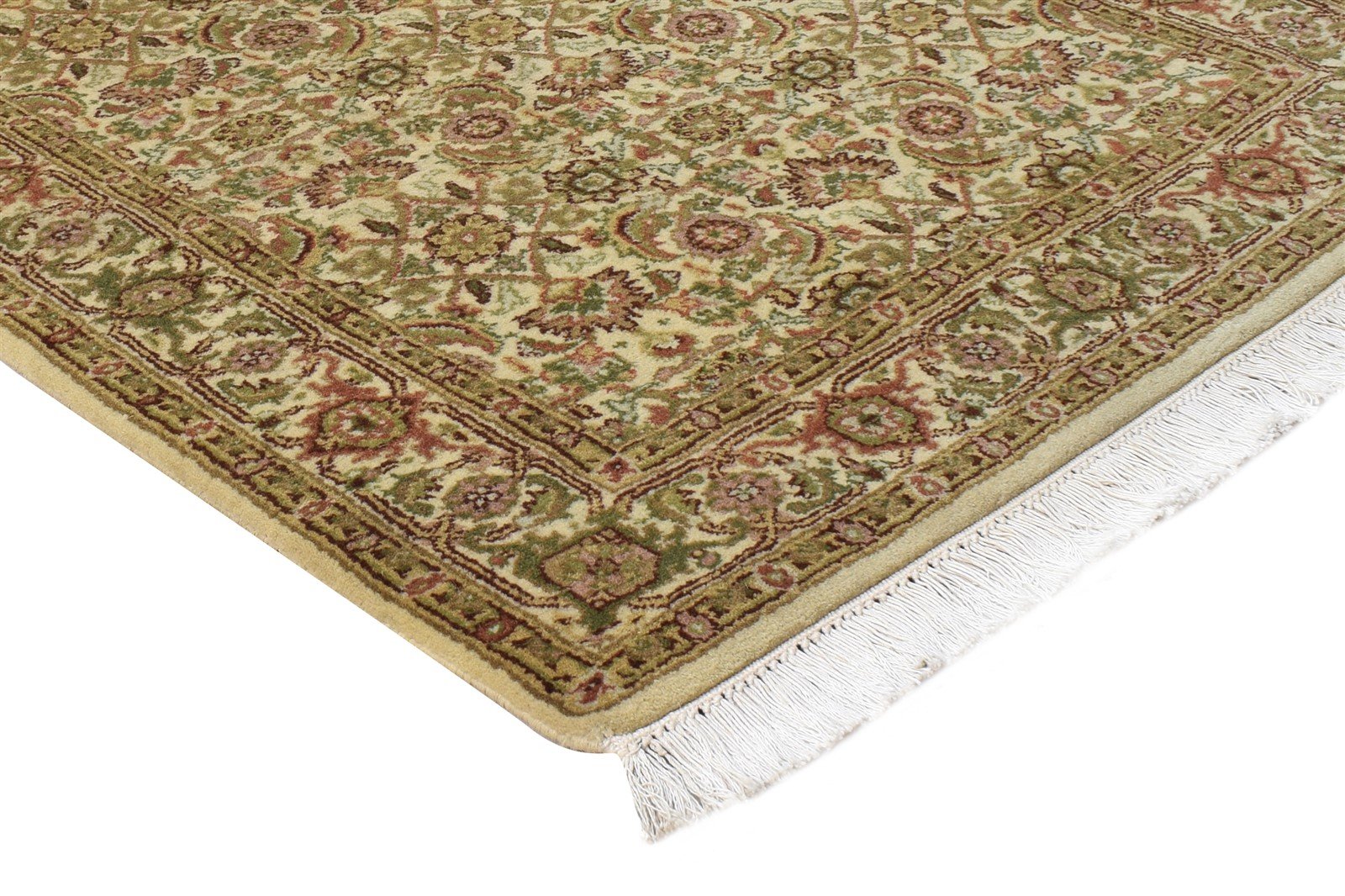 Mag Hand Knotted Sage Wool Rug 3' X 6' Persian Kashan Oriental   7864649220245