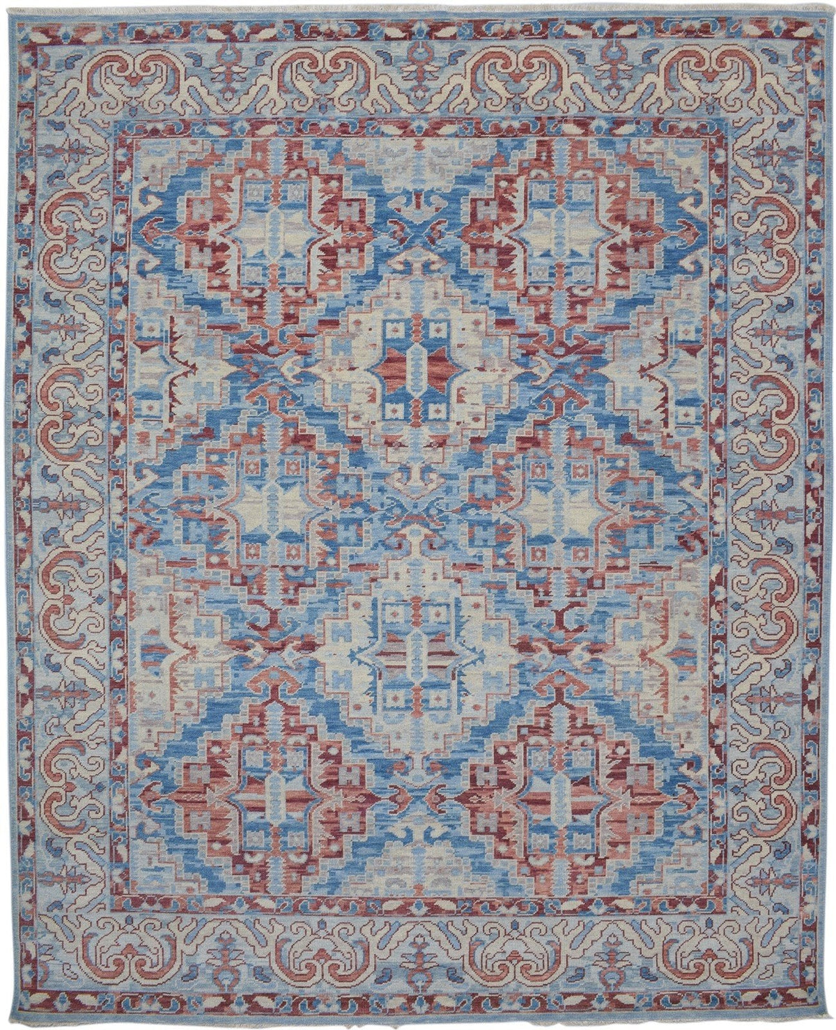 Mala Red Wool Rug 8' X 10' Modern Hand Knotted Kazak Oriental   7860688781461