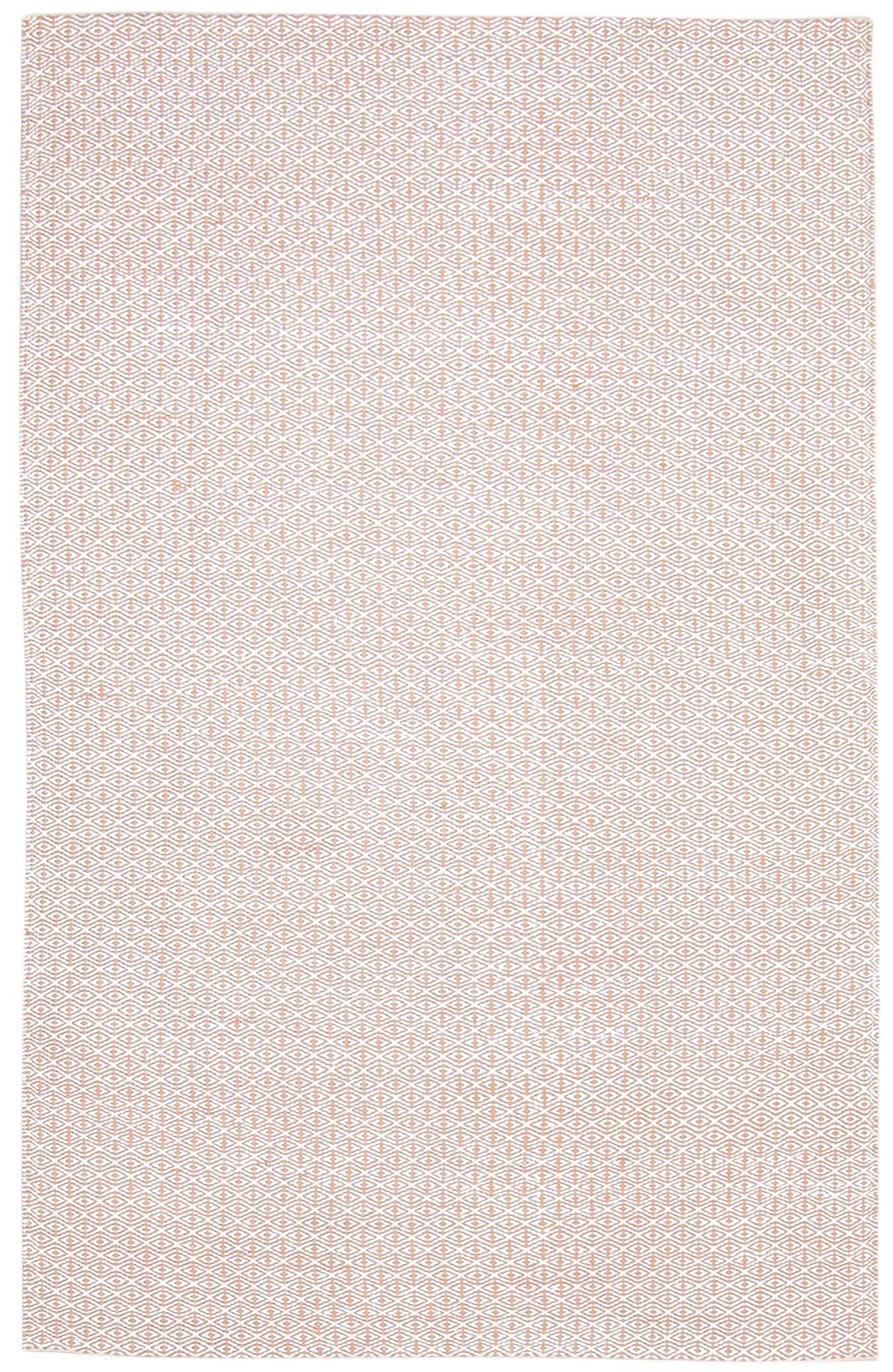 Silk Pink Rug 5' X 7' Modern Dhurrie Scandinavian Trellis Room Size Ca