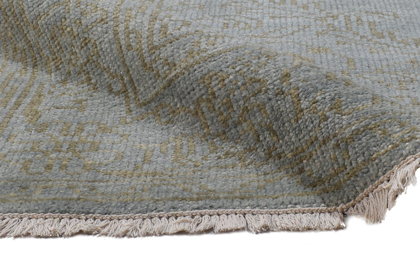 Marillin 6' X 8' Rug Wool Blue Persian Hand Knotted Mughal Medallion   7864901763221