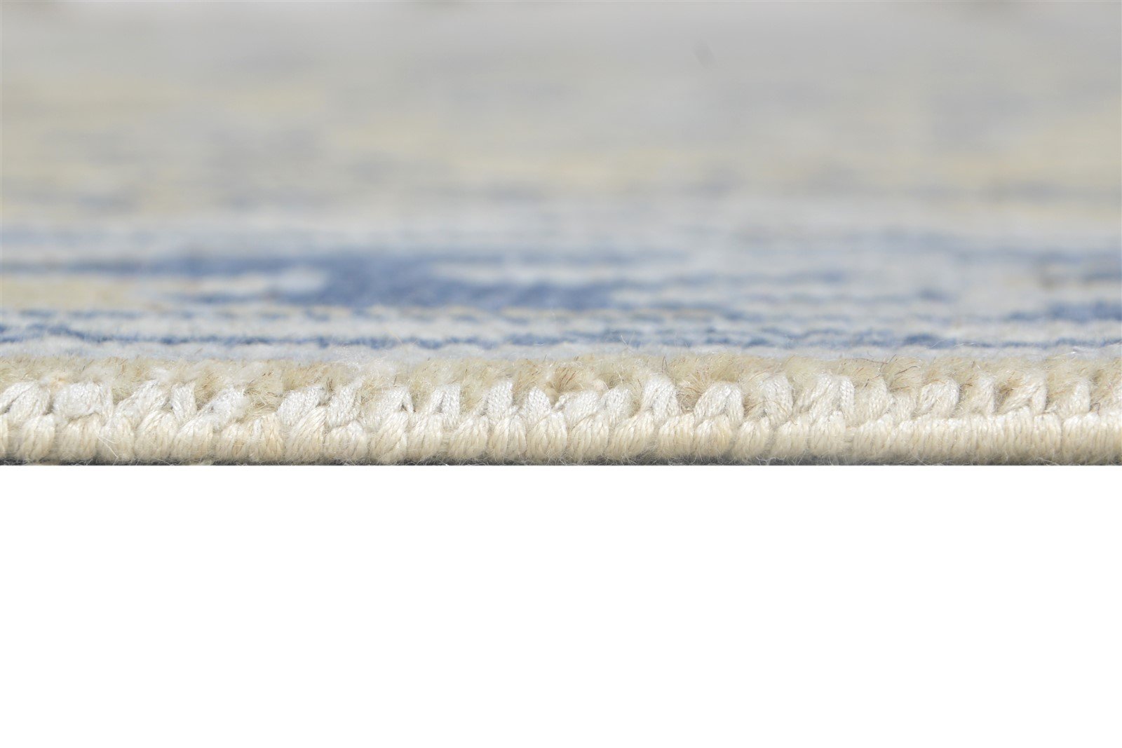 Mariquilla 5X8 Rug Wool / Silk Blue Persian Hand Knotted Sarouk-Indian Oriental   7864797757589