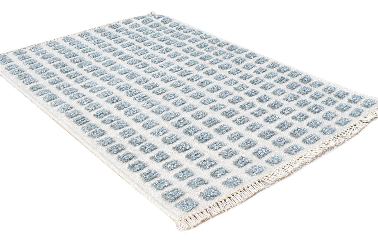 Moira Jacquard Loom Cream New Zealand Wool Rug 2X3 Modern Scandinavian Abstract   7865104662677