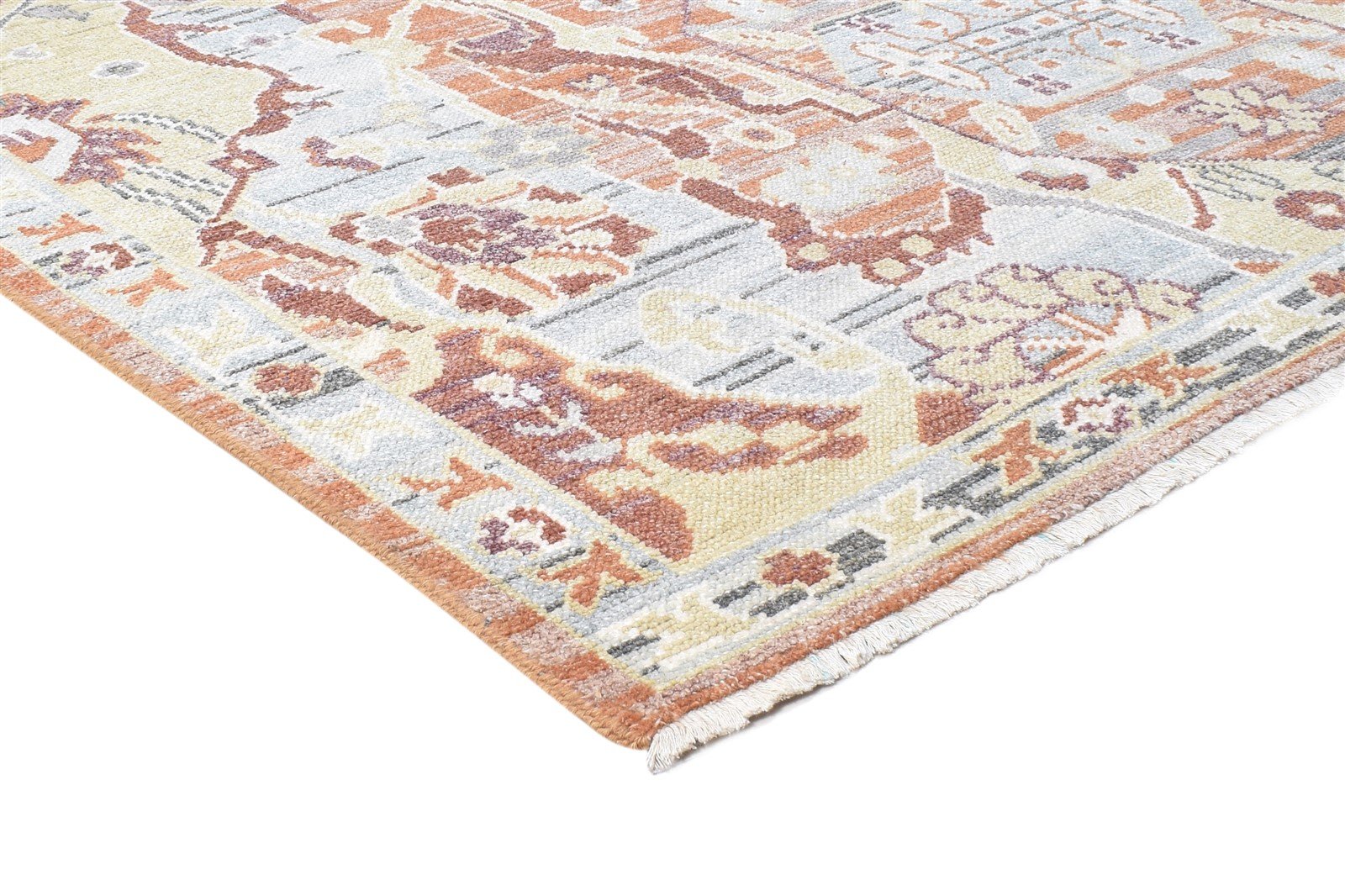 Rhetta Multi Color Silk Rug 6X9 Persian Hand Knotted Kazak Oriental   7864798085269