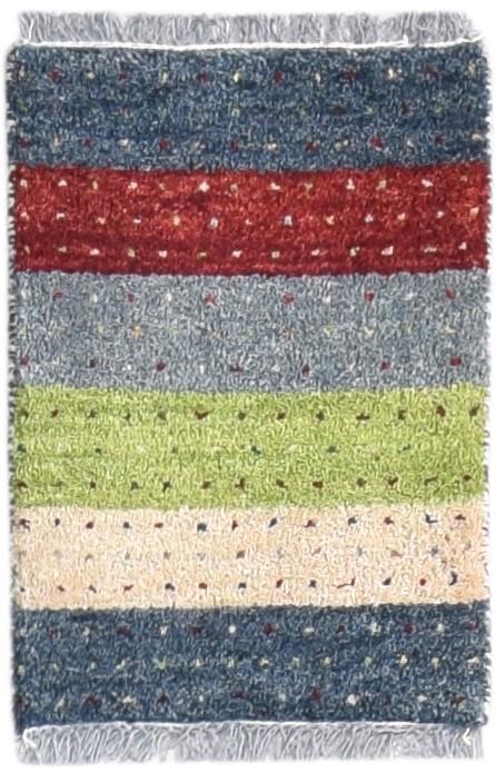 Multi Color Wool Rug 1X2 Persian Hand Knotted Southwestern Tribal Small Carpet   7865181077653