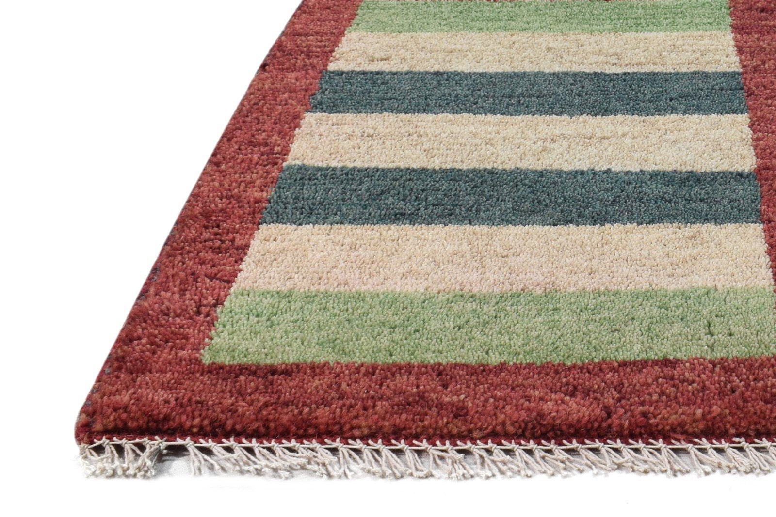 Multi Color Wool Rug 1X2 Southwestern Hand Knotted Gabbeh Tribal Small Carpet   7865096372373