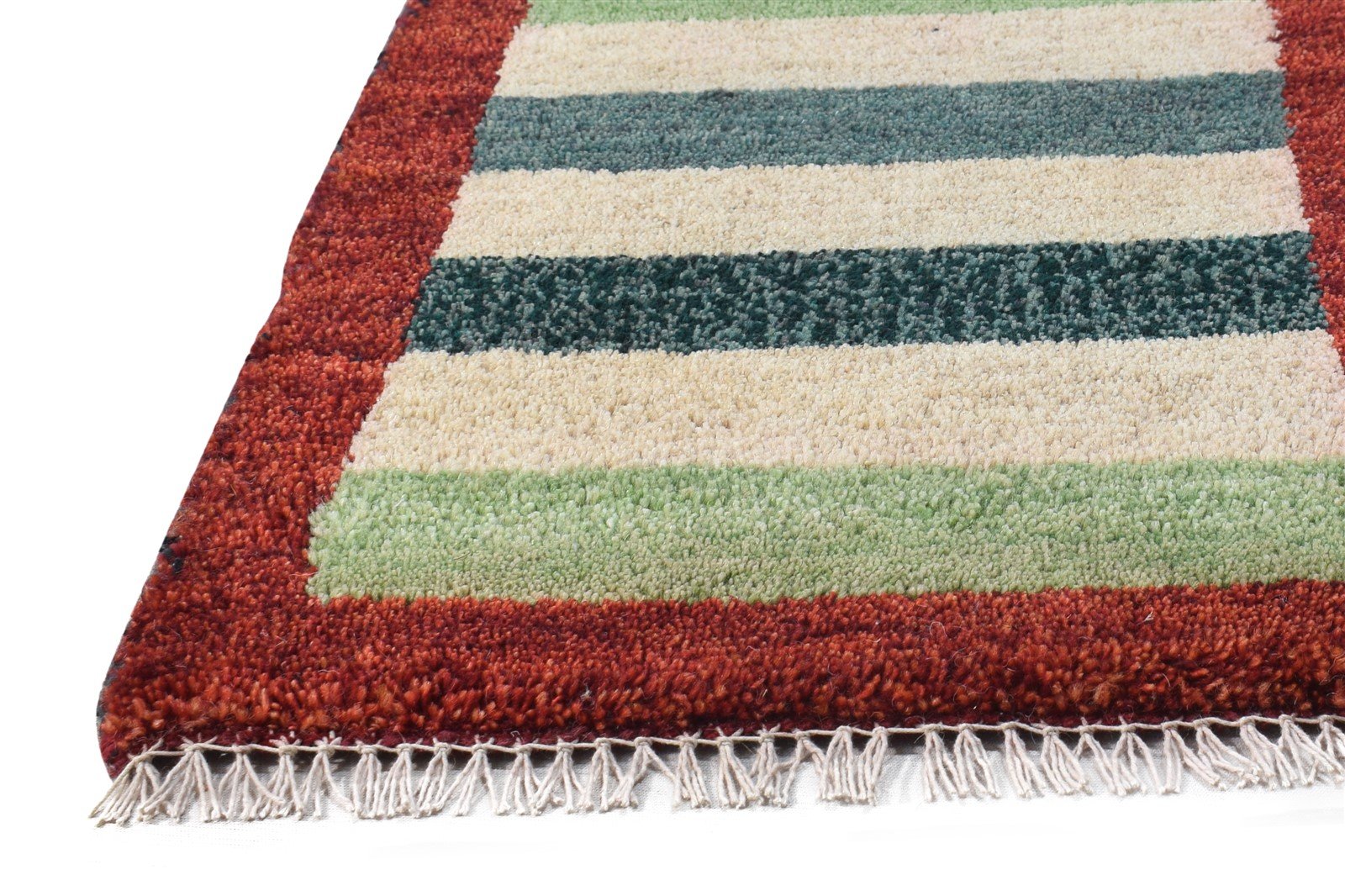 Multi Color Wool Rug 1X2 Tribal Hand Knotted Gabbeh Southwestern Small Carpet   7864505335957