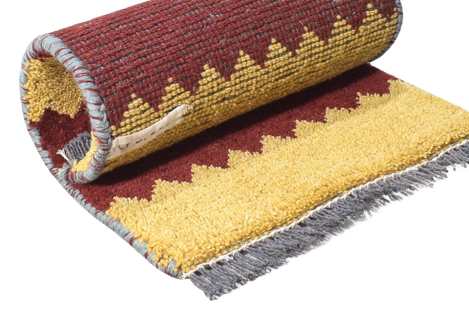 Multi Color Wool Rug 1X2 Tribal Hand Knotted Gabbeh Southwestern Small Carpet   7864504418453