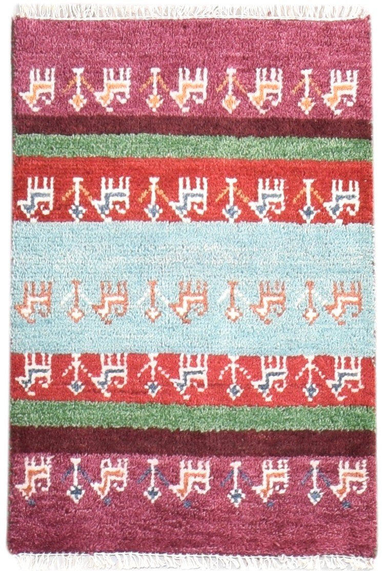 Multi Color Wool Rug 2X3 Southwestern Hand Knotted American Tribal Small Carpet   7865051971733