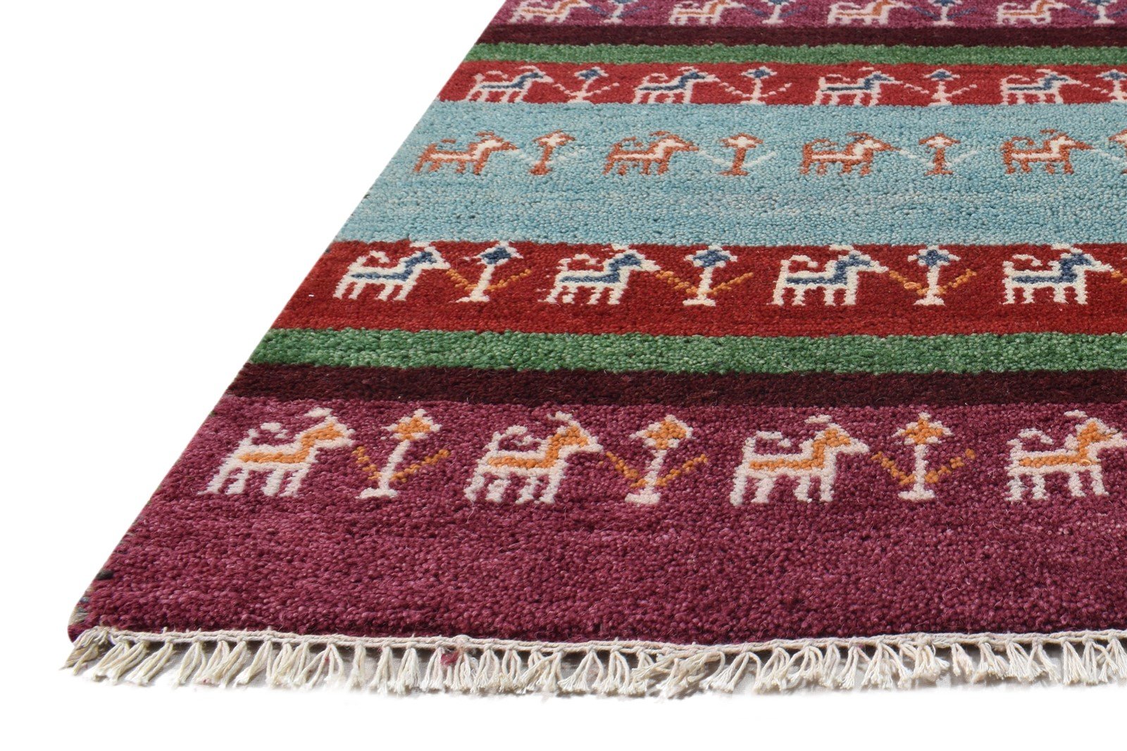 Multi Color Wool Rug 2X3 Southwestern Hand Knotted American Tribal Small Carpet   7865051971733