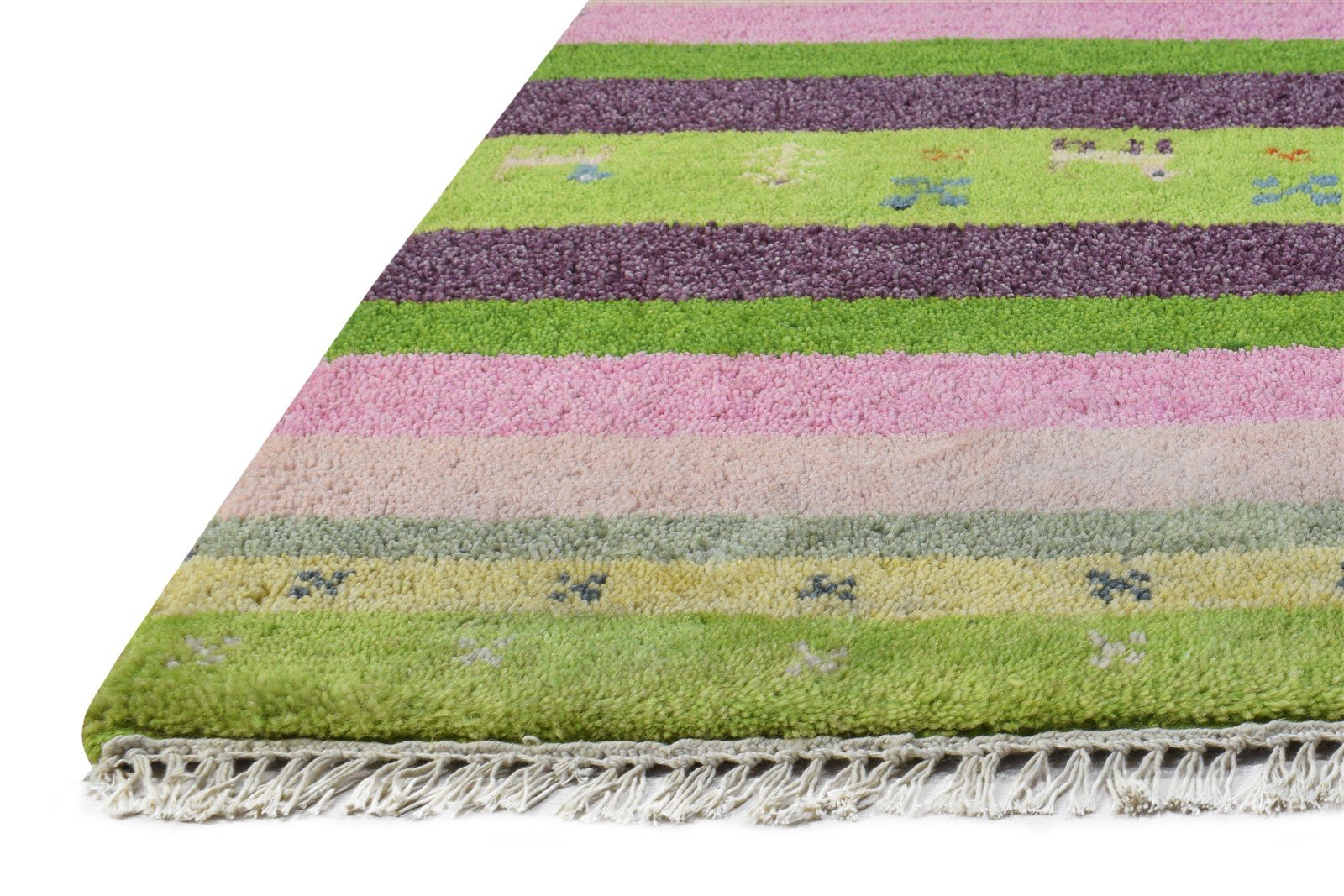Multi Color Wool Rug 2X3 Tribal Hand Knotted Gabbeh Southwestern Small Carpet   7864510546069
