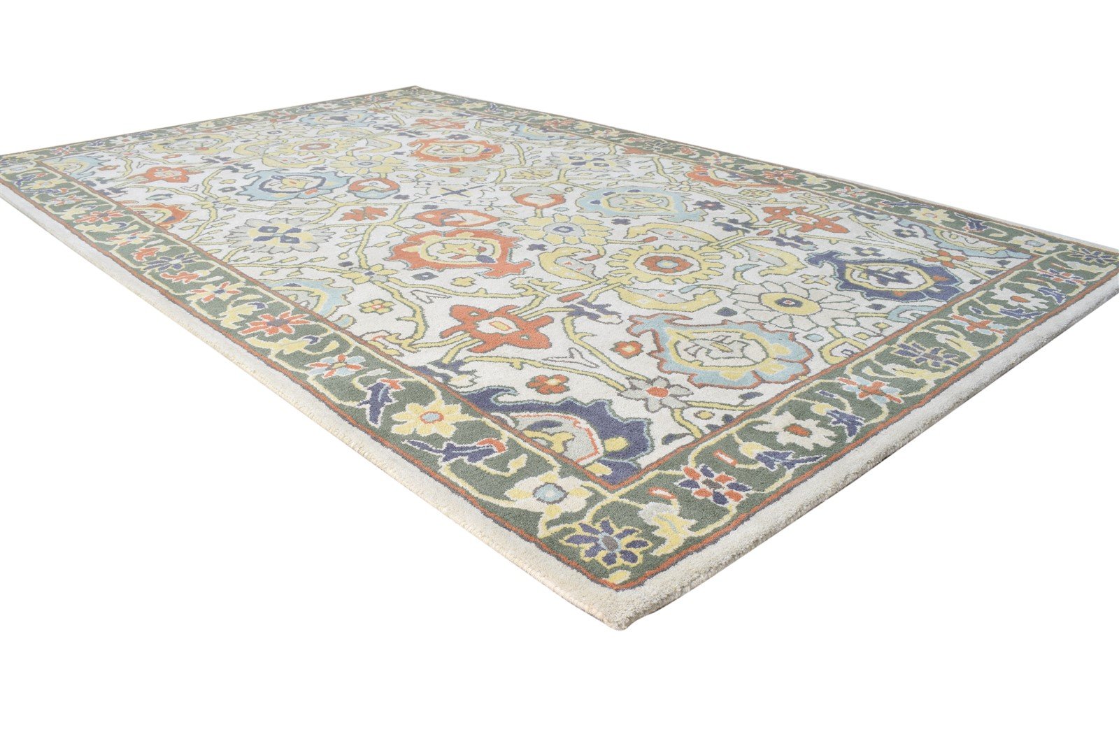 Emmy Multi Color Wool Rug 5X8 Persian Hand Tufted Oushak Oriental   7865187729557