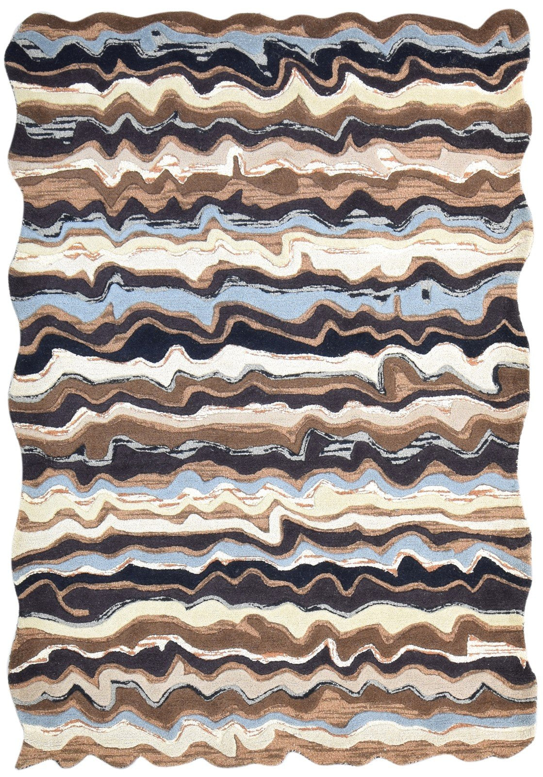 Multi Wool Rug 5' X 8' Persian Hand Tufted Southwestern Tribal Room Size Carpet   7864996429973